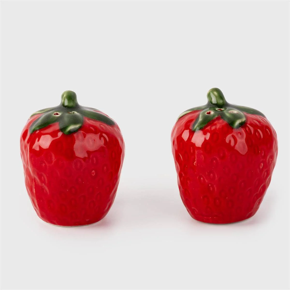 Ensemble salière et poivrière fraise