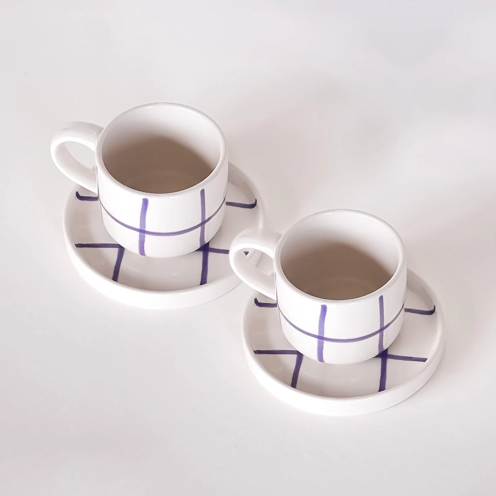 Tasse espresso et soucoupe palazzo violet - Image 2