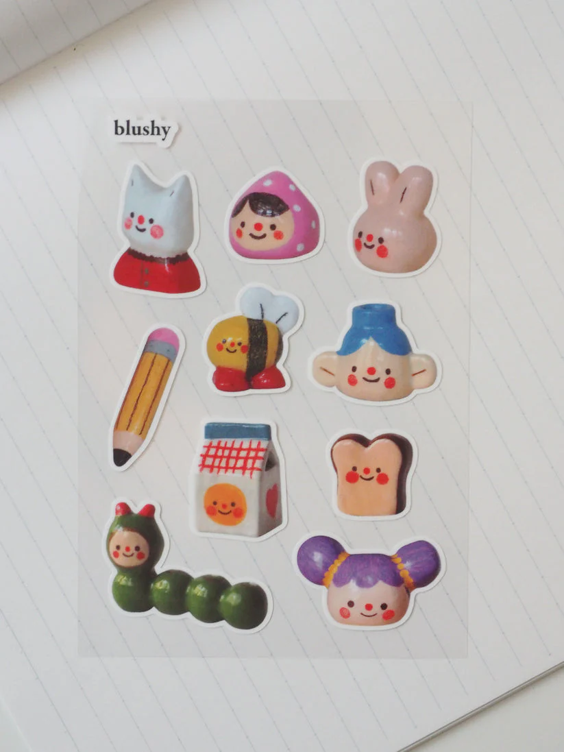Feuille d'autocollants 'Blushy' - Image 2