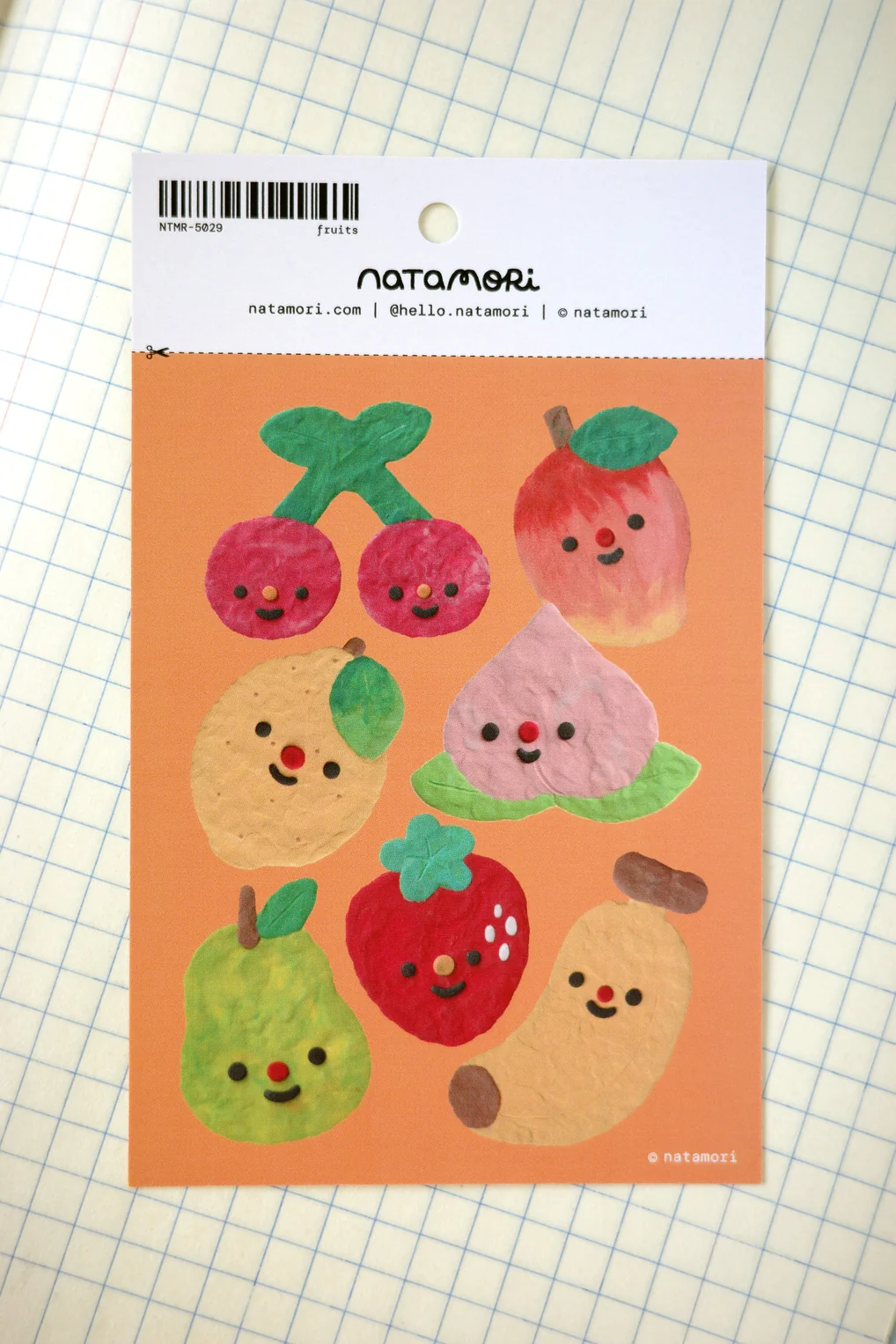 Feuille d'autocollants 'Fruits' - Image 3