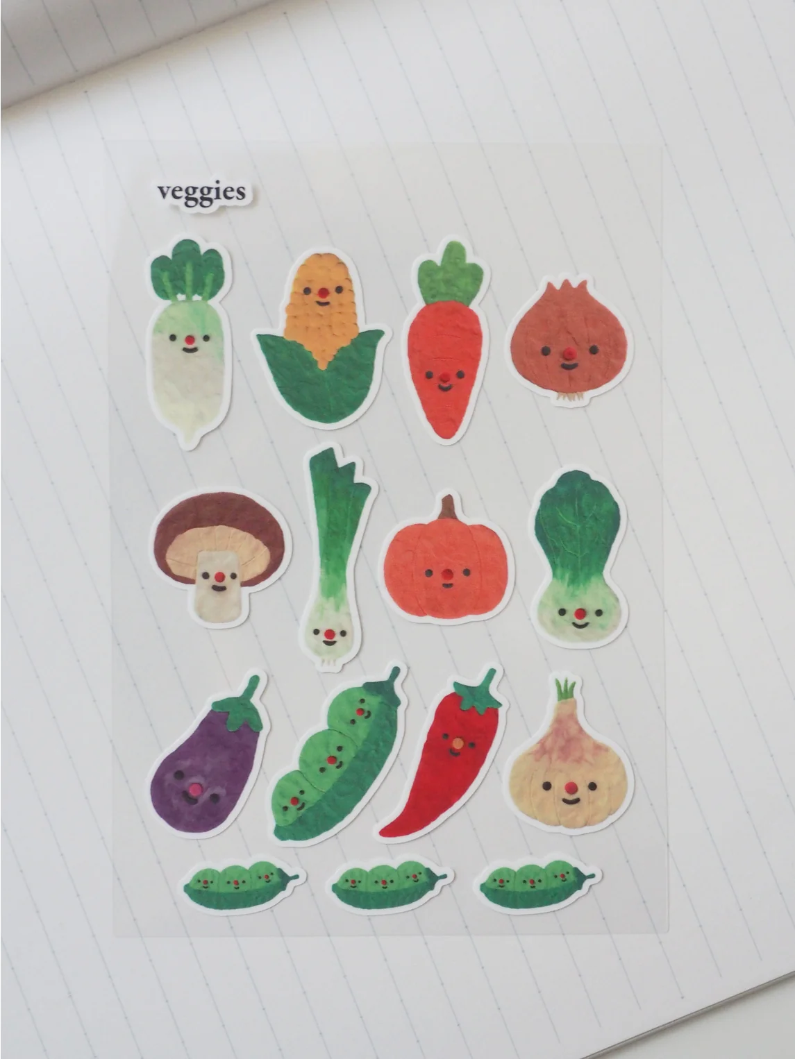 Feuille d'autocollants 'Légumes' - Image 2