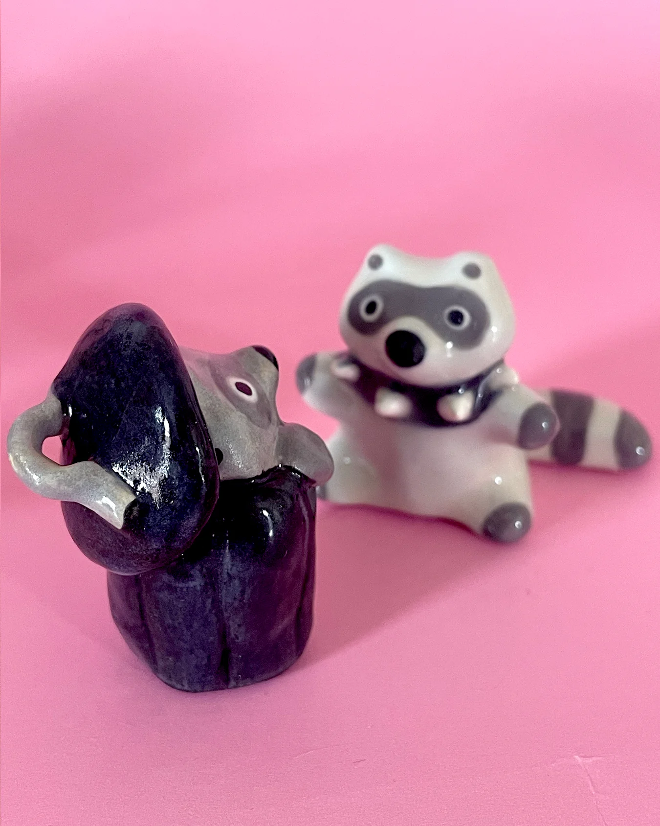 Figurine en céramique Raton laveur [modèles variés] - Image 3