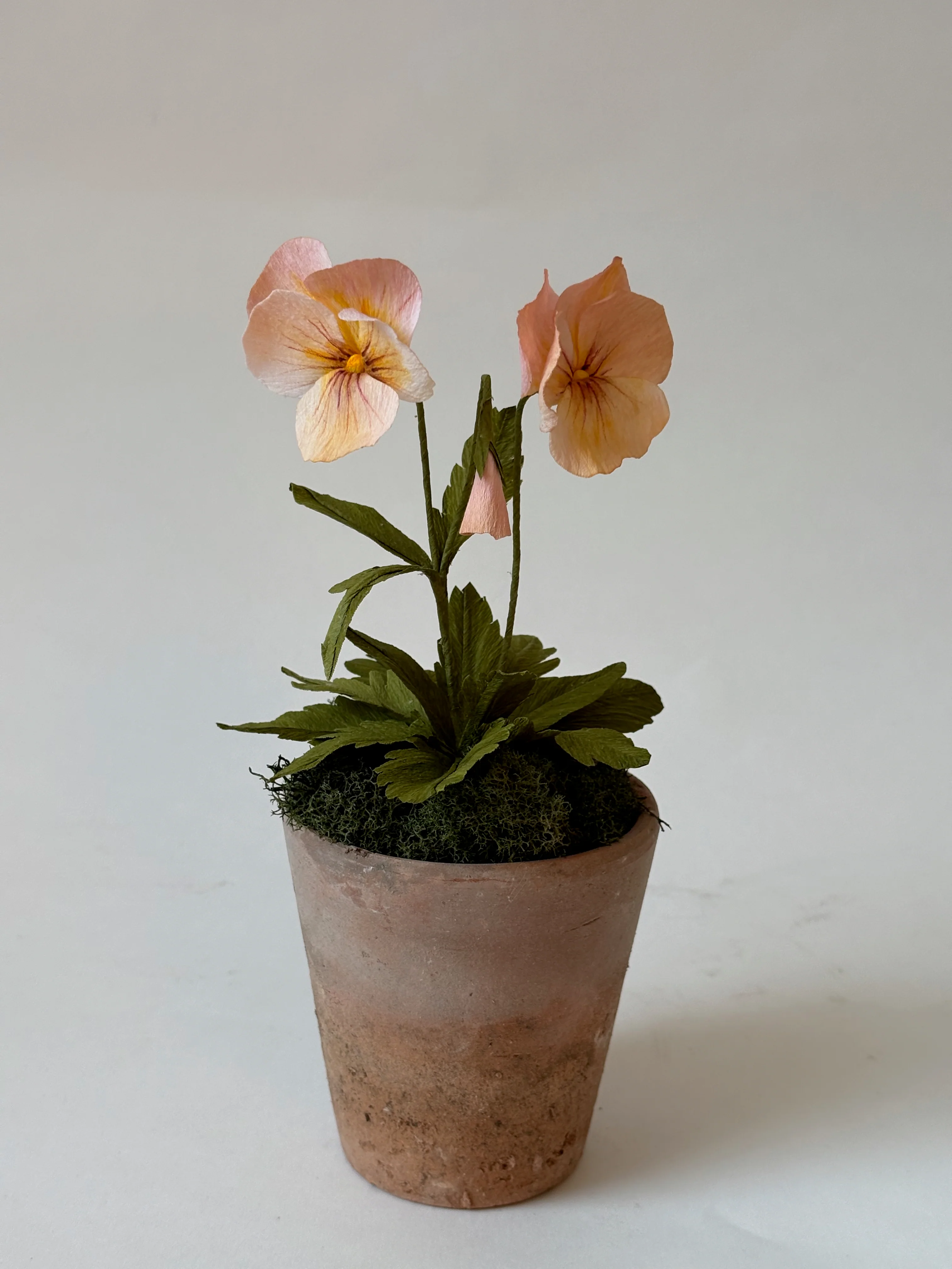 Fleur de papier Pensée en pot [modèles variés] - Image 3