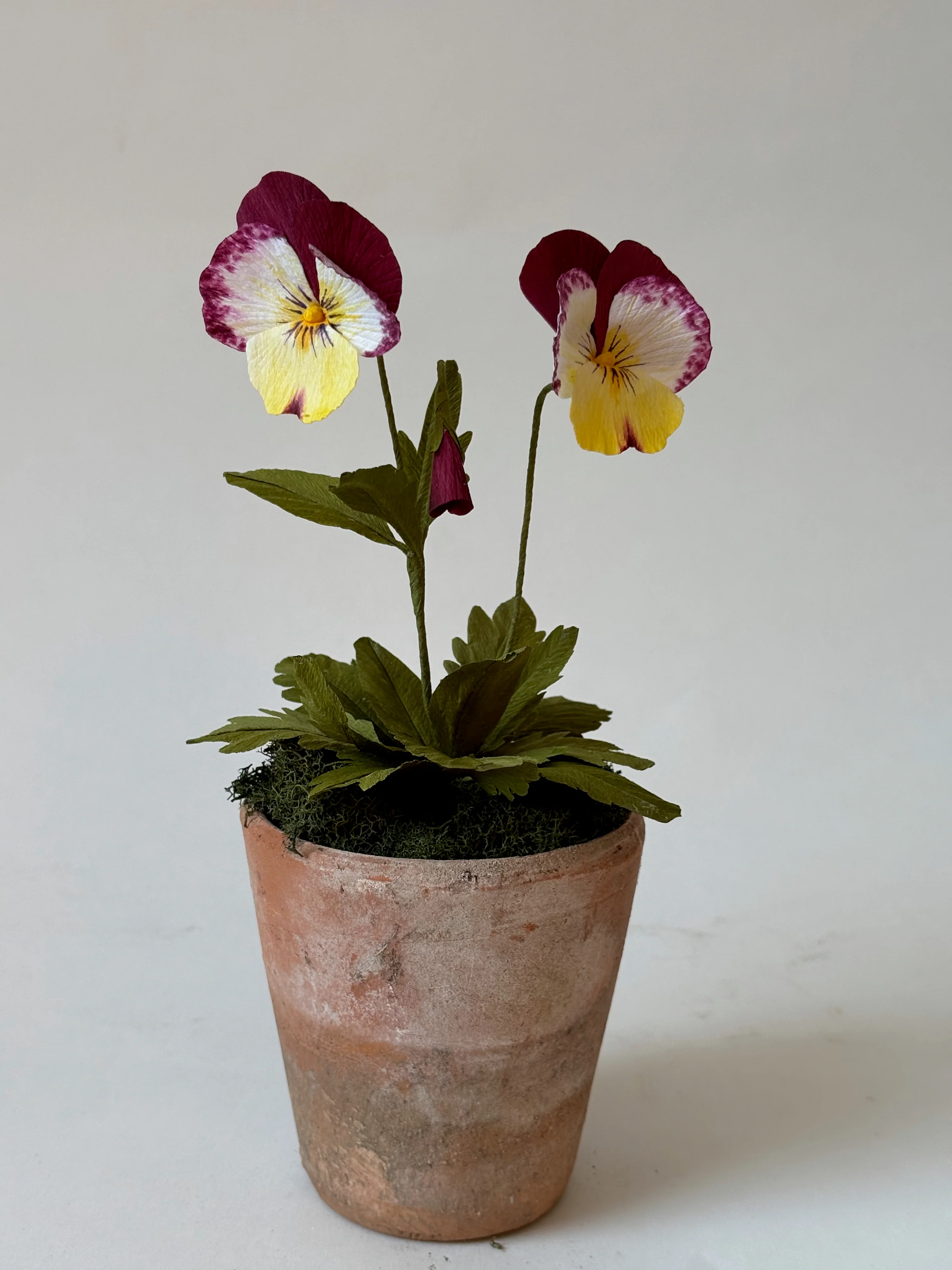 Fleur de papier Pensée en pot [modèles variés] - Image 7