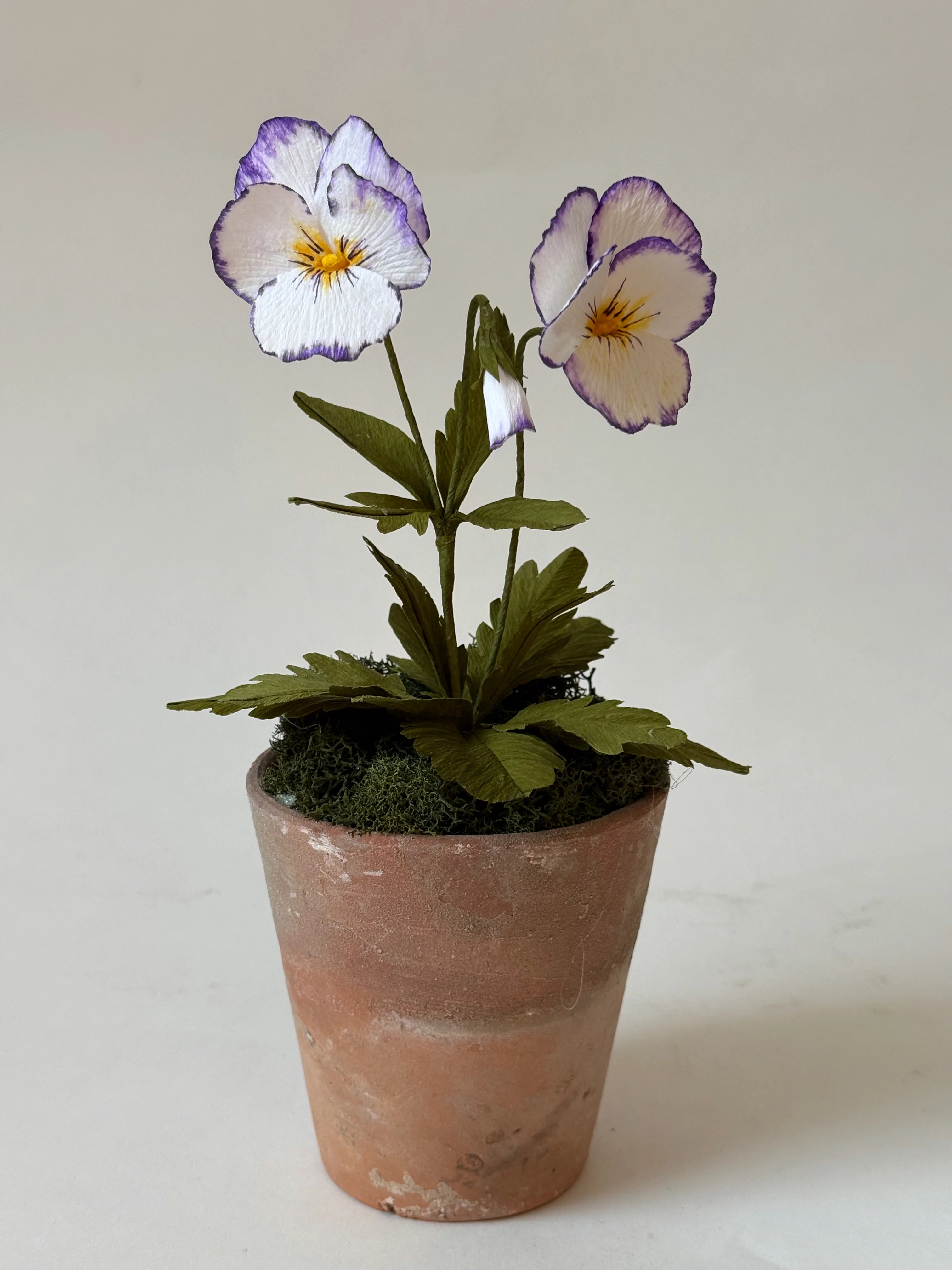 Fleur de papier Pensée en pot [modèles variés] - Image 9