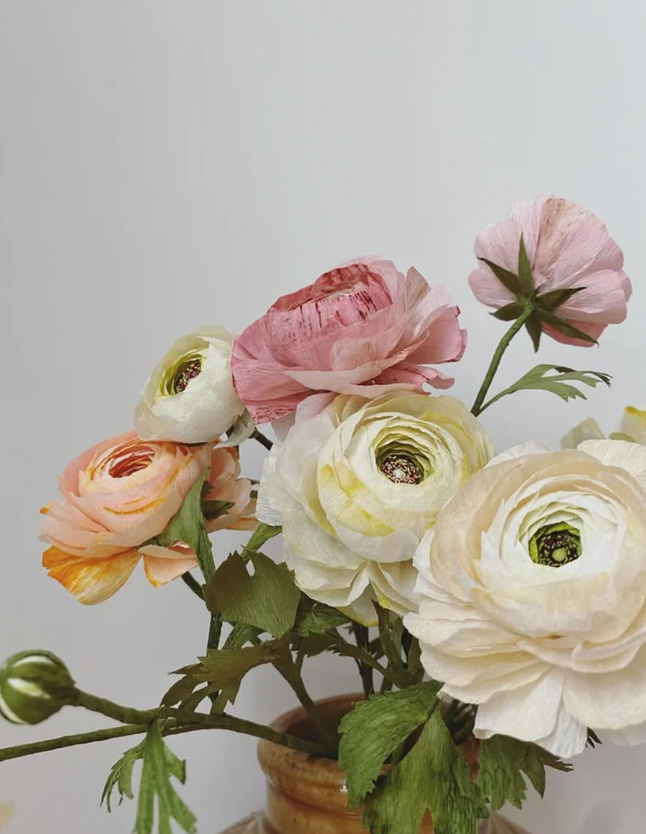 Fleur de papier Renoncule [modèles variés] - Image 2