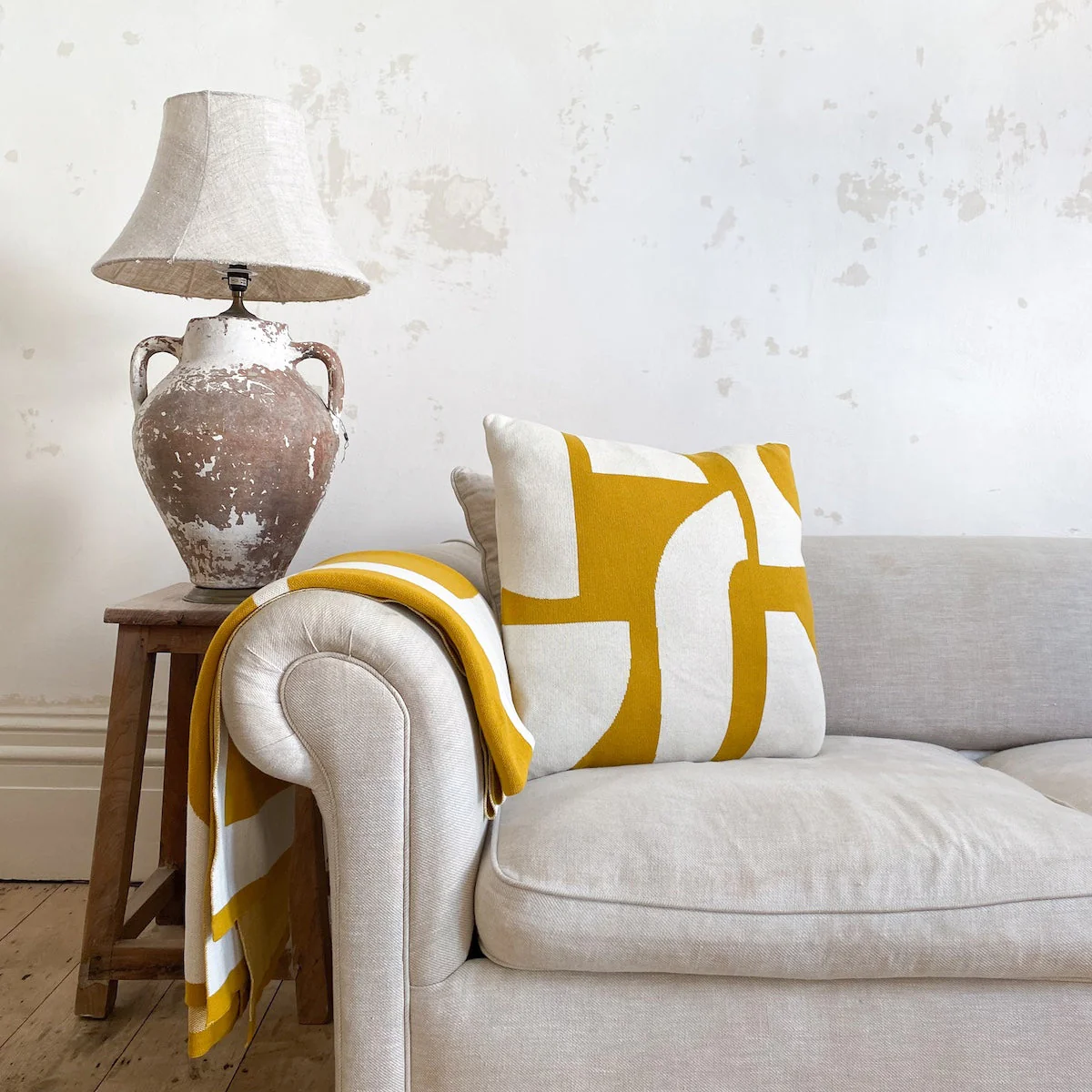 Housse de coussin en tricot Bruten Citrus - Image 3