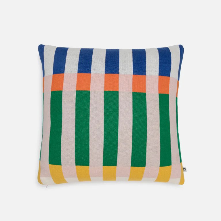 Housse de coussin en tricot Cobalt