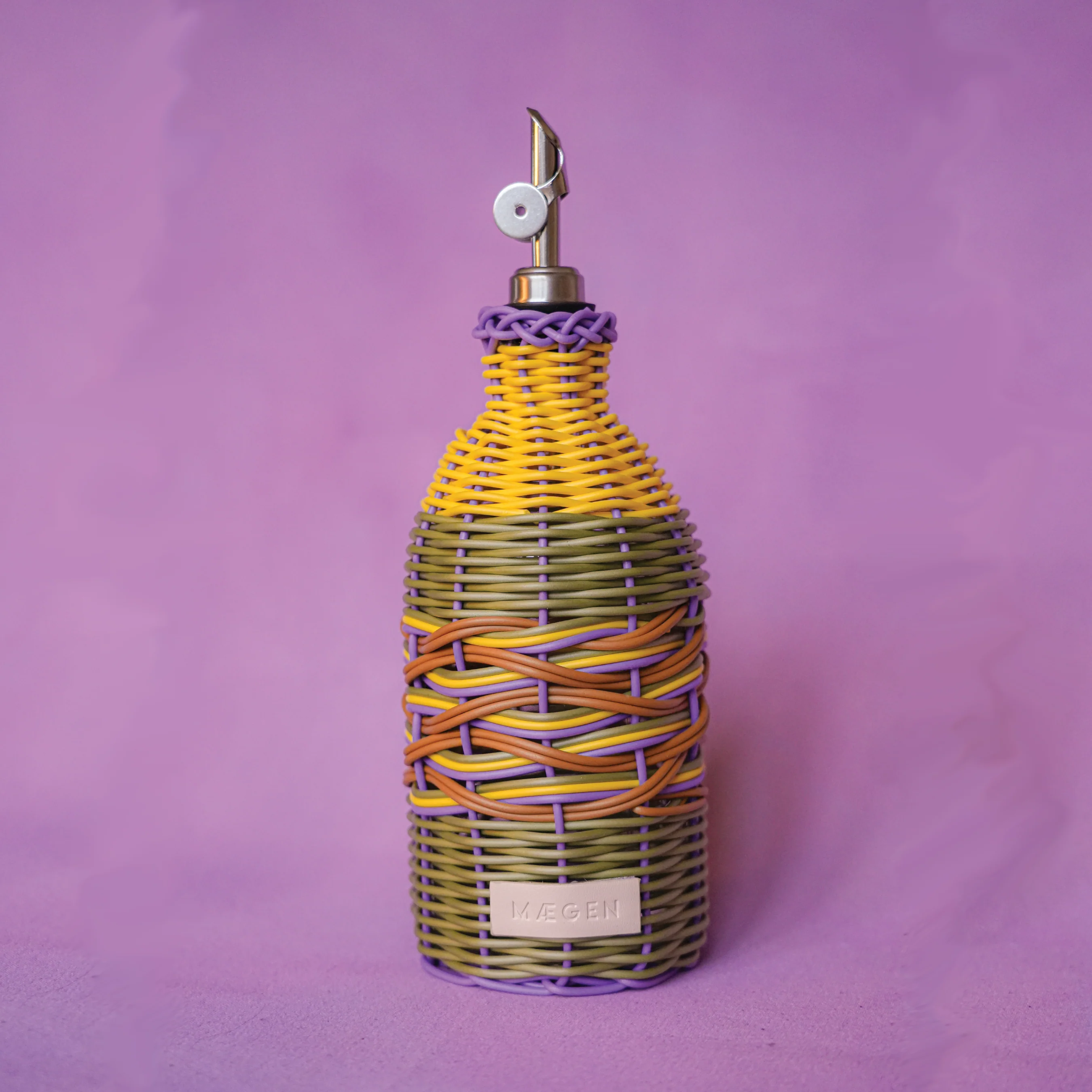 Huilier tissé Jaune-lilas