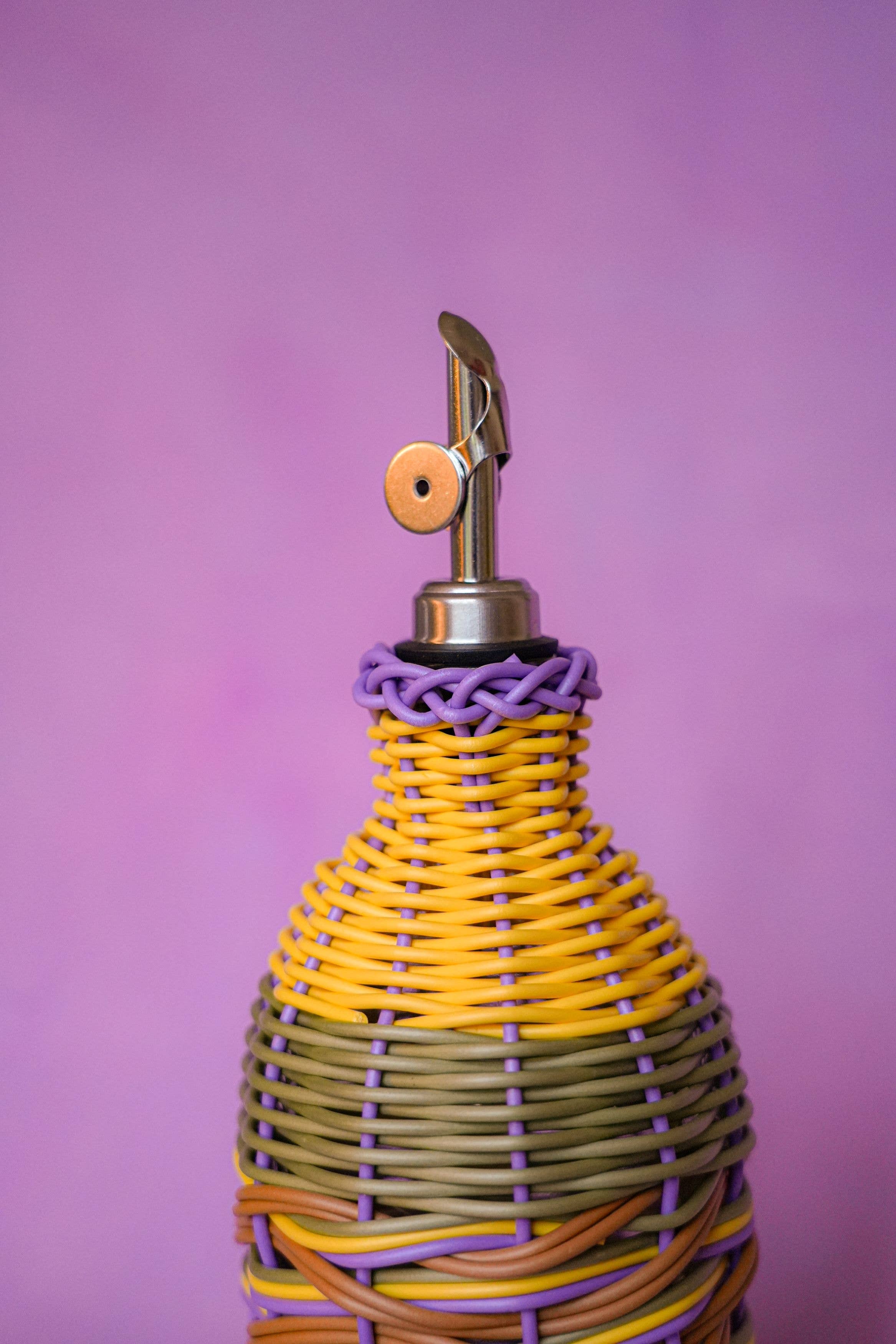 Huilier tissé Jaune-lilas - Image 2