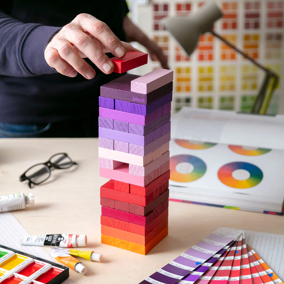 Jeu de tour en bois multicolore - Image 2