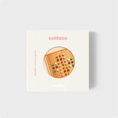 Jeu solitaire coloré en bois - Image 2
