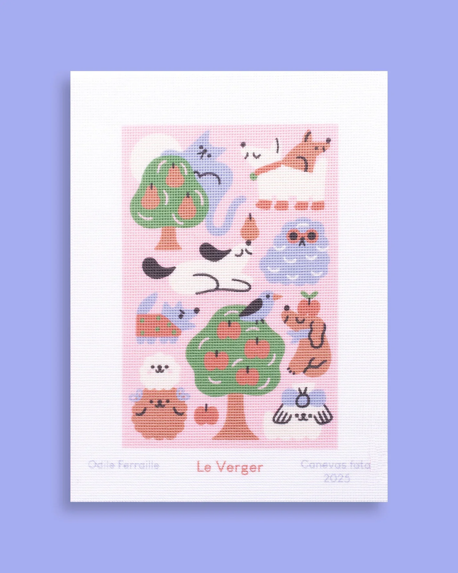 Kit DIY de canevas à broder 'Le Verger' - Image 2