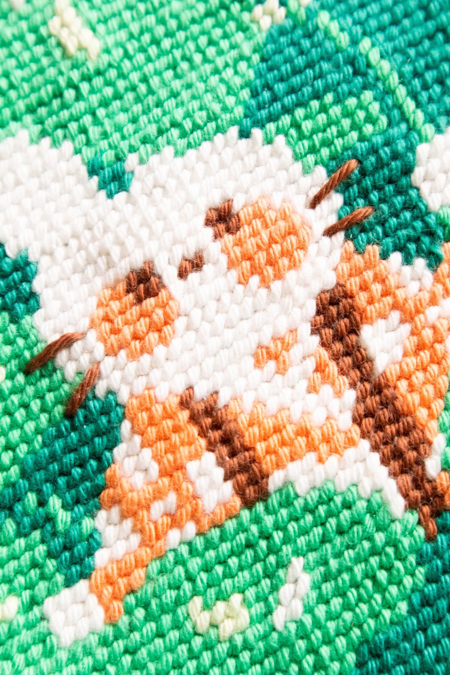 Kit DIY de canevas à broder 'Vert Feuille' - Image 4