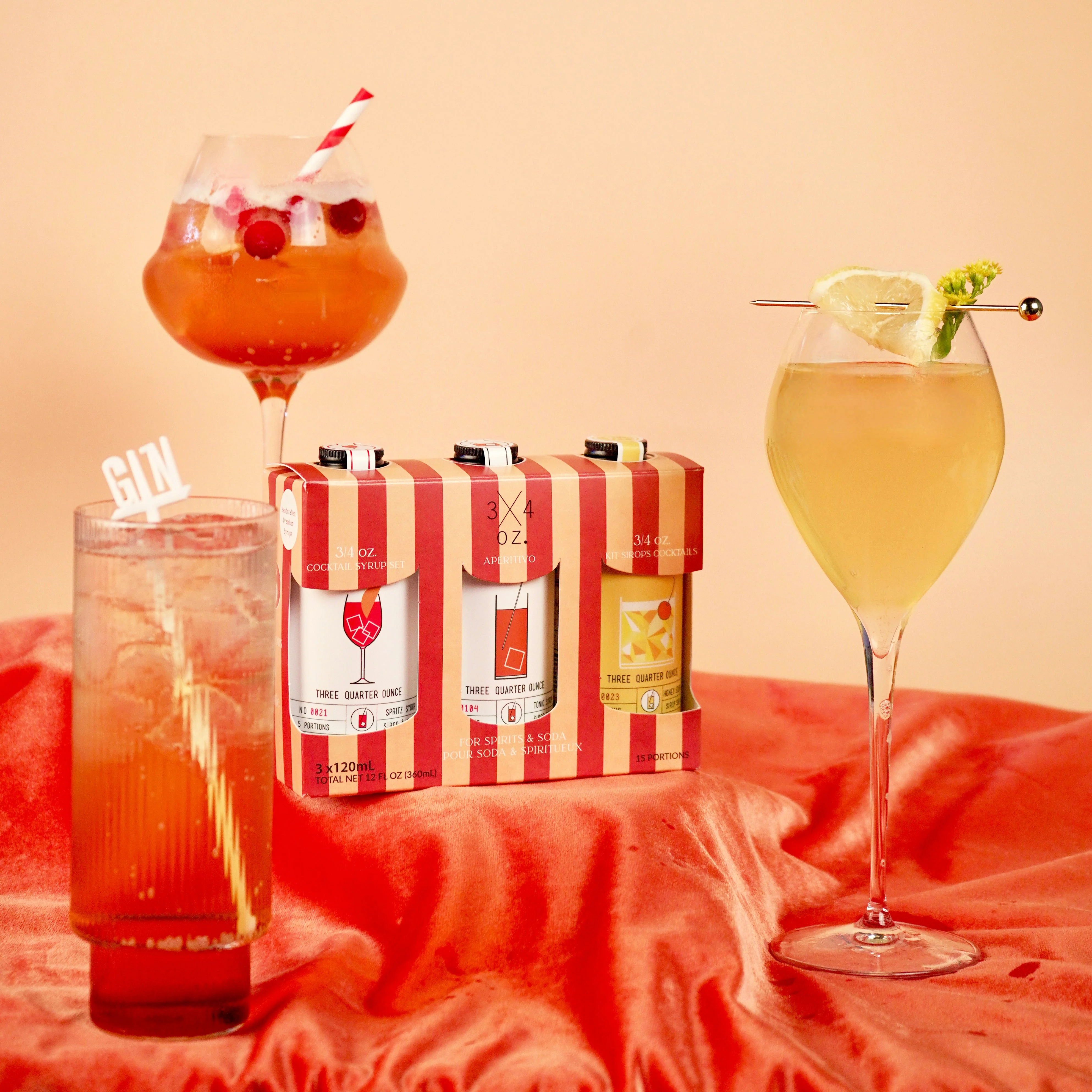 Kit sirops à cocktail [3 bouteilles]