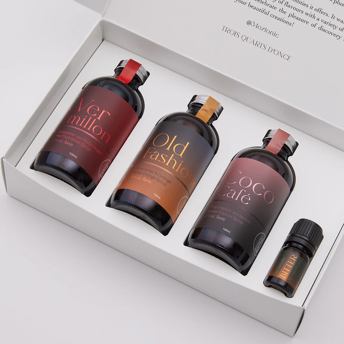 Kit sirops à cocktail pour spiritueux ambrés [4 bouteilles]