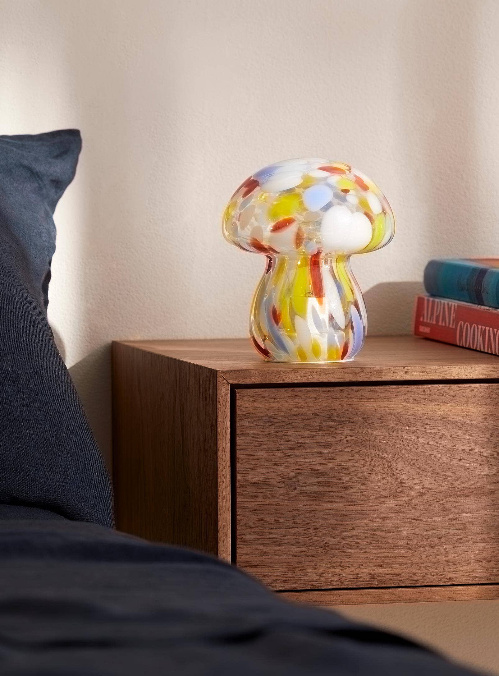 Lampe champignon pop en verre - Image 2
