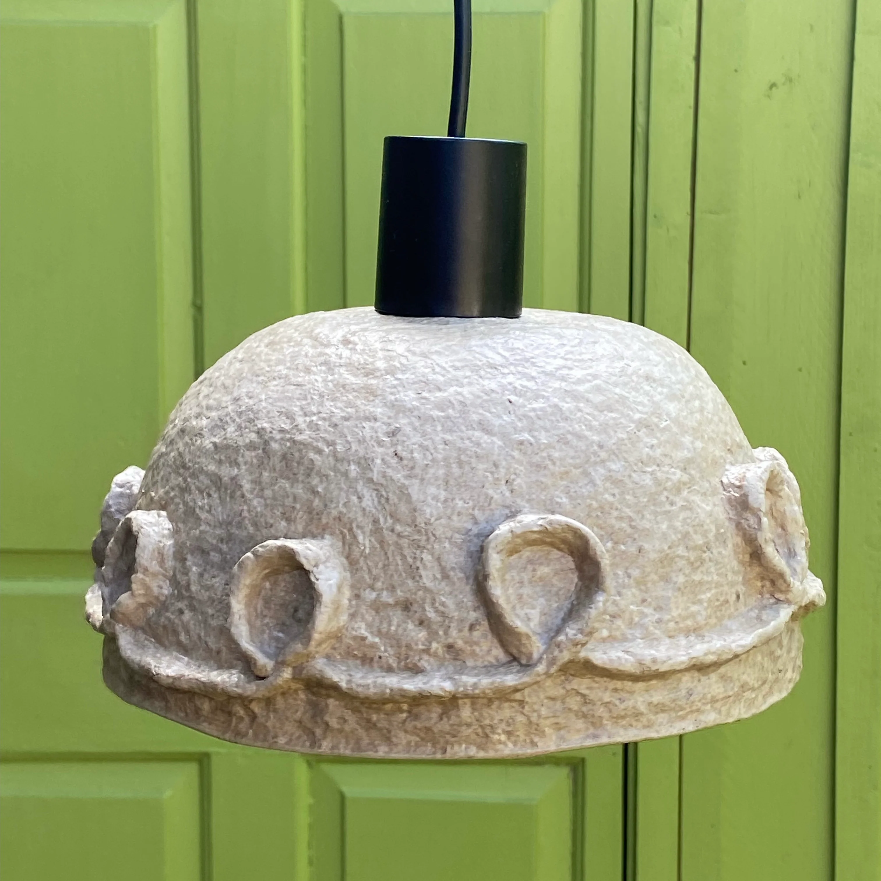 Lampe suspendue en pulpe de papier 'Swirl' - Image 5