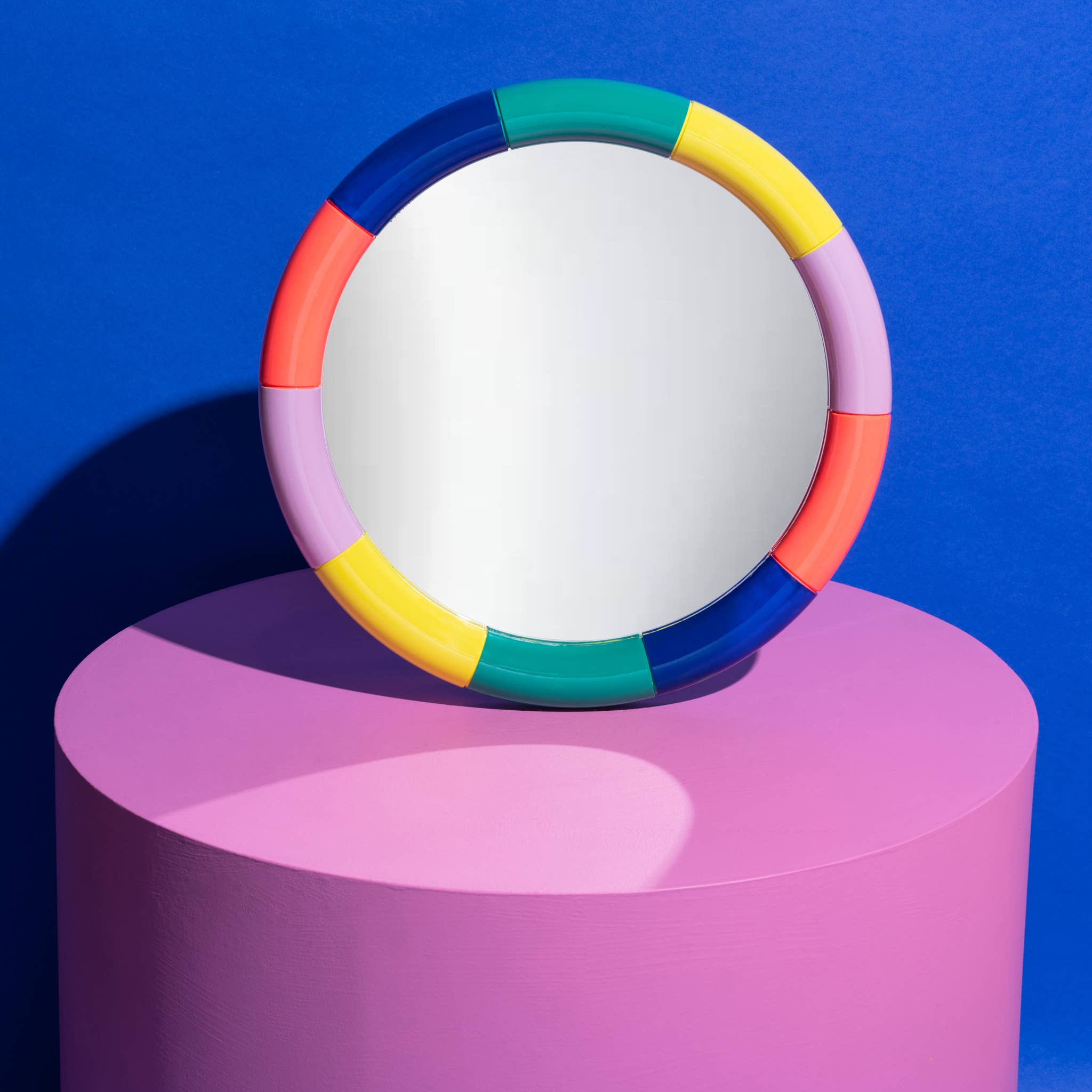 Miroir rond Cazbah multicolore