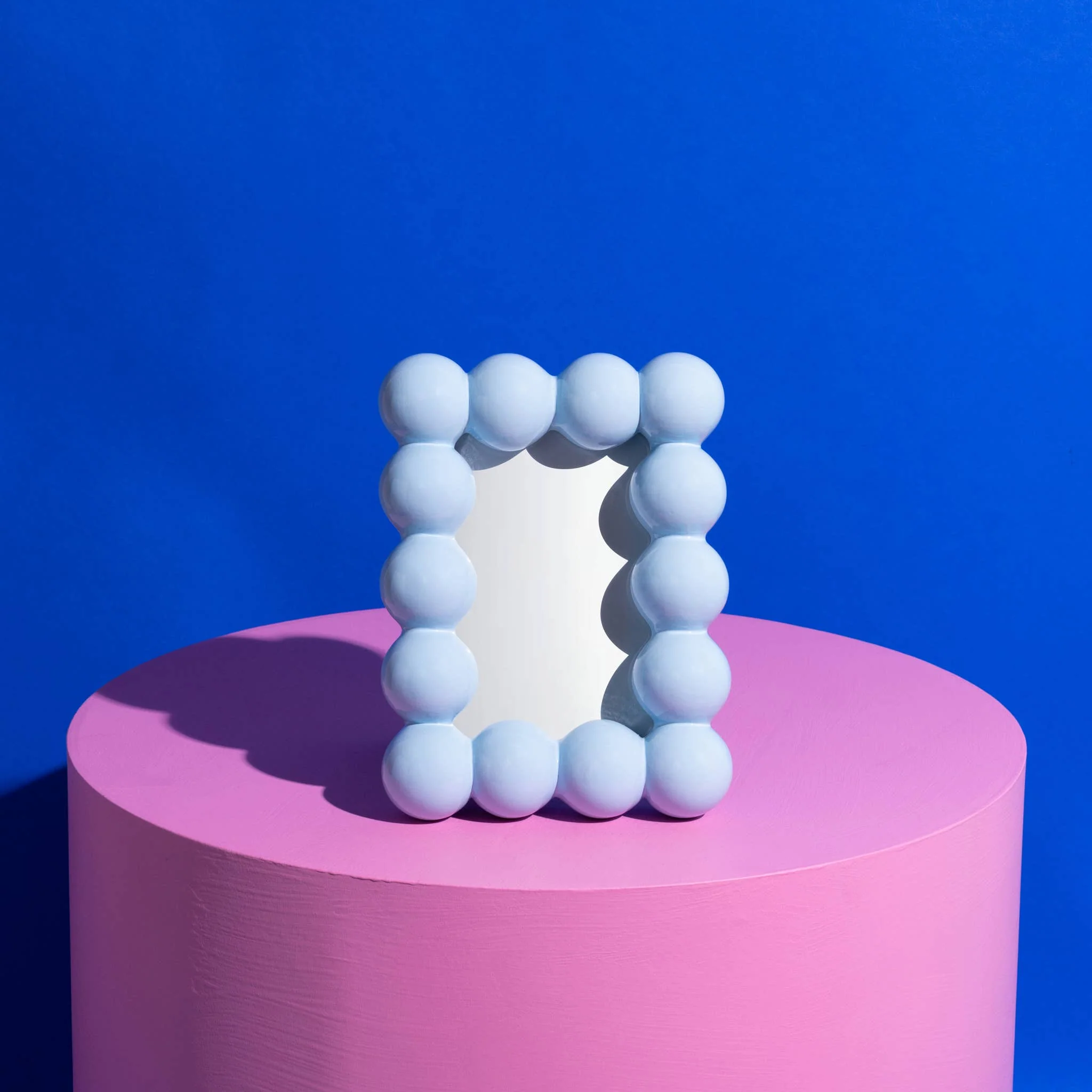 Cadre à bulles Ritz bleu clair