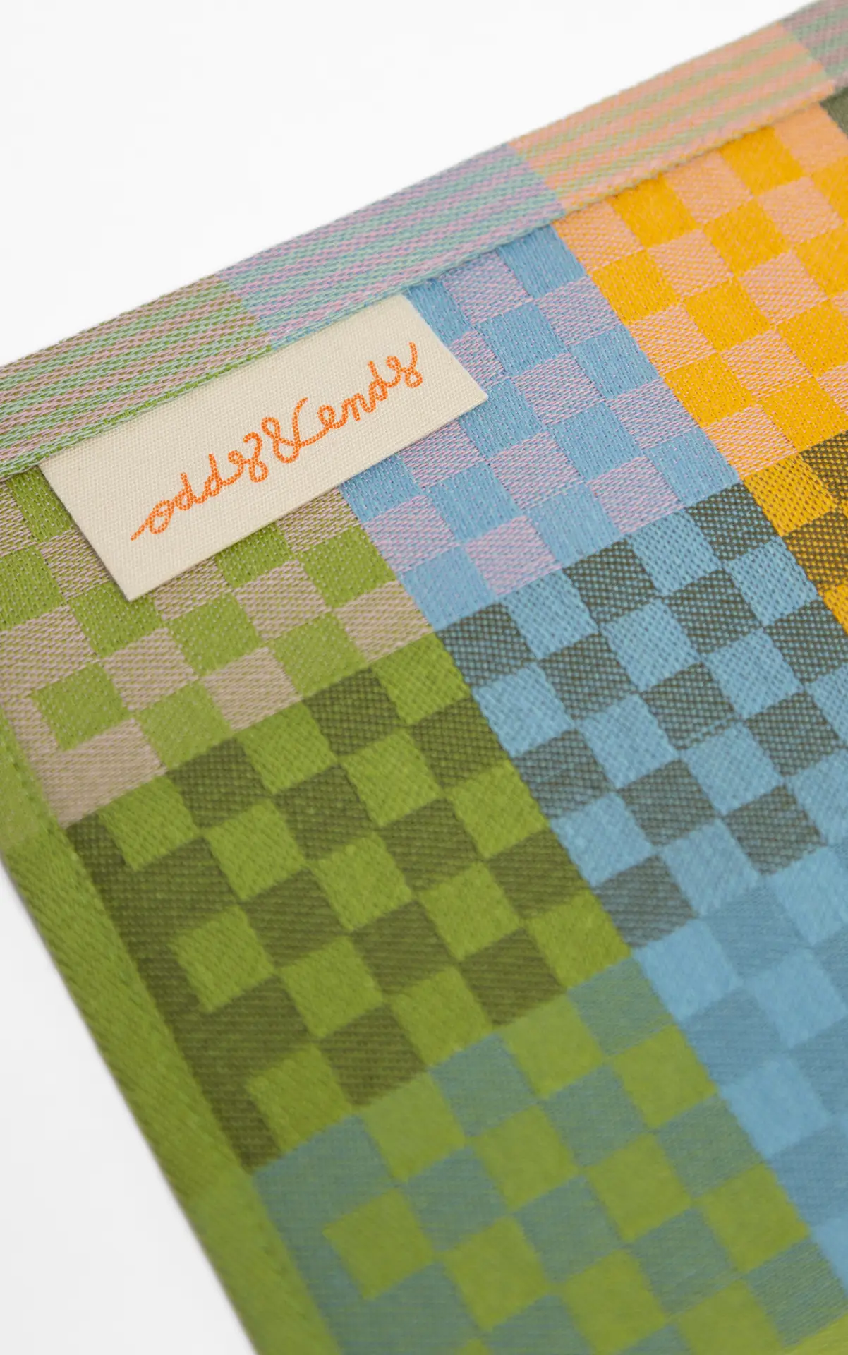 Linge à vaisselle Damier vert-bleu - Image 4