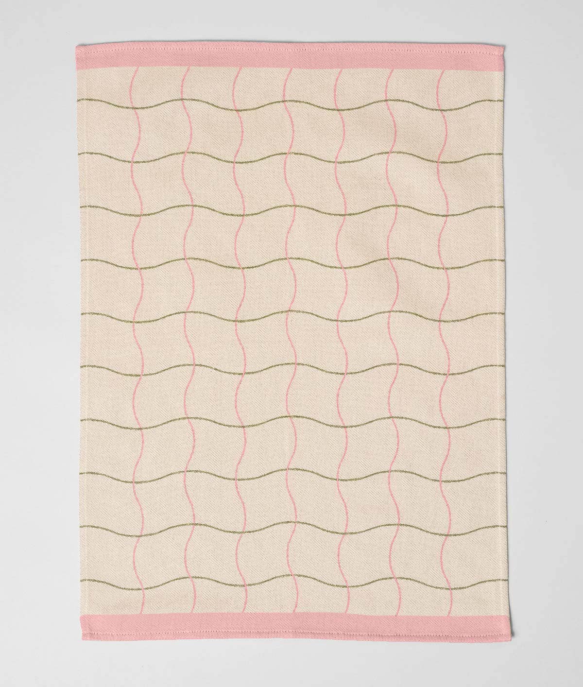 Linge vaisselle à motif ondulé - Image 3