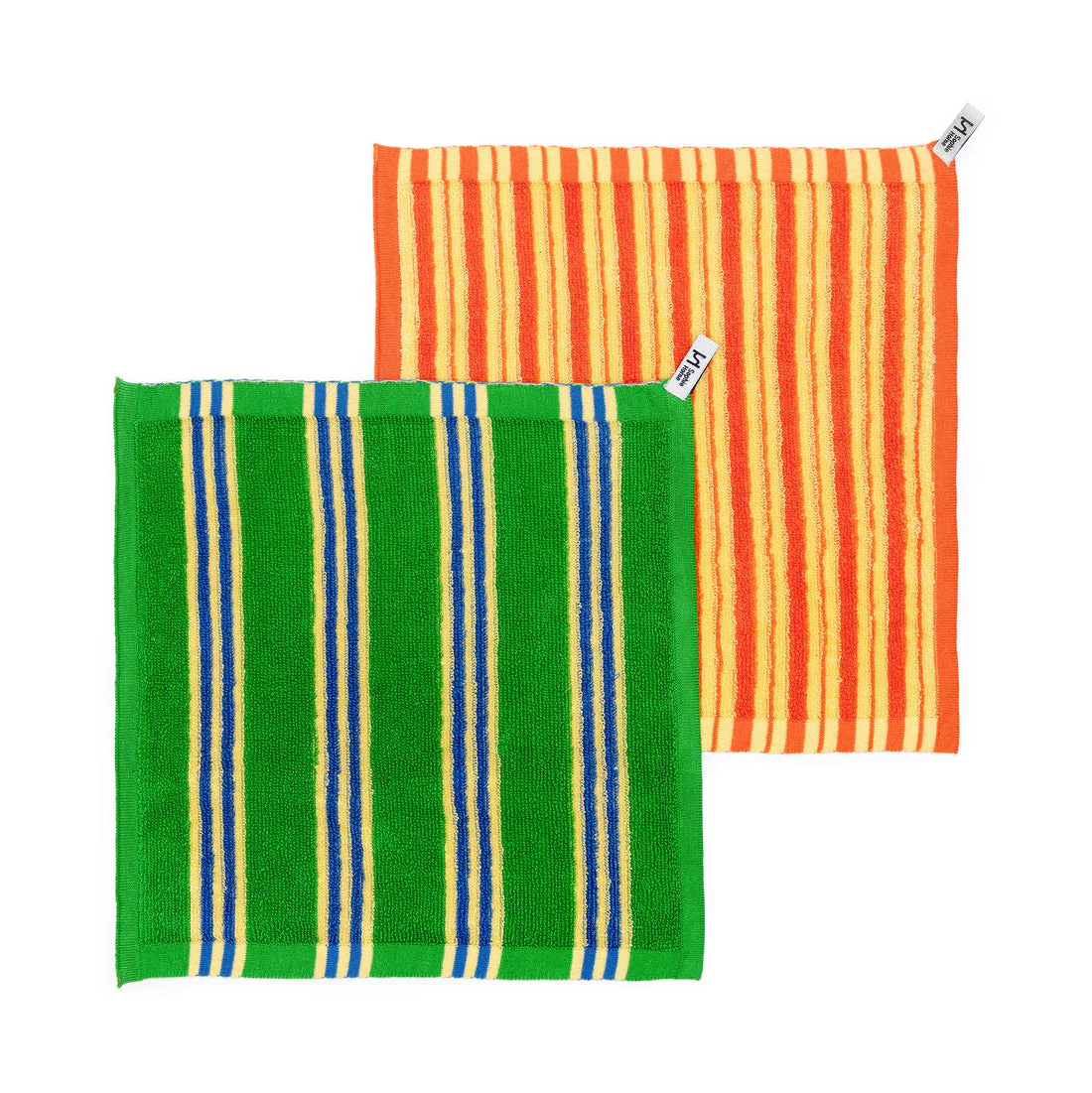 Lot de 2 débarbouillettes rayées - Image 2