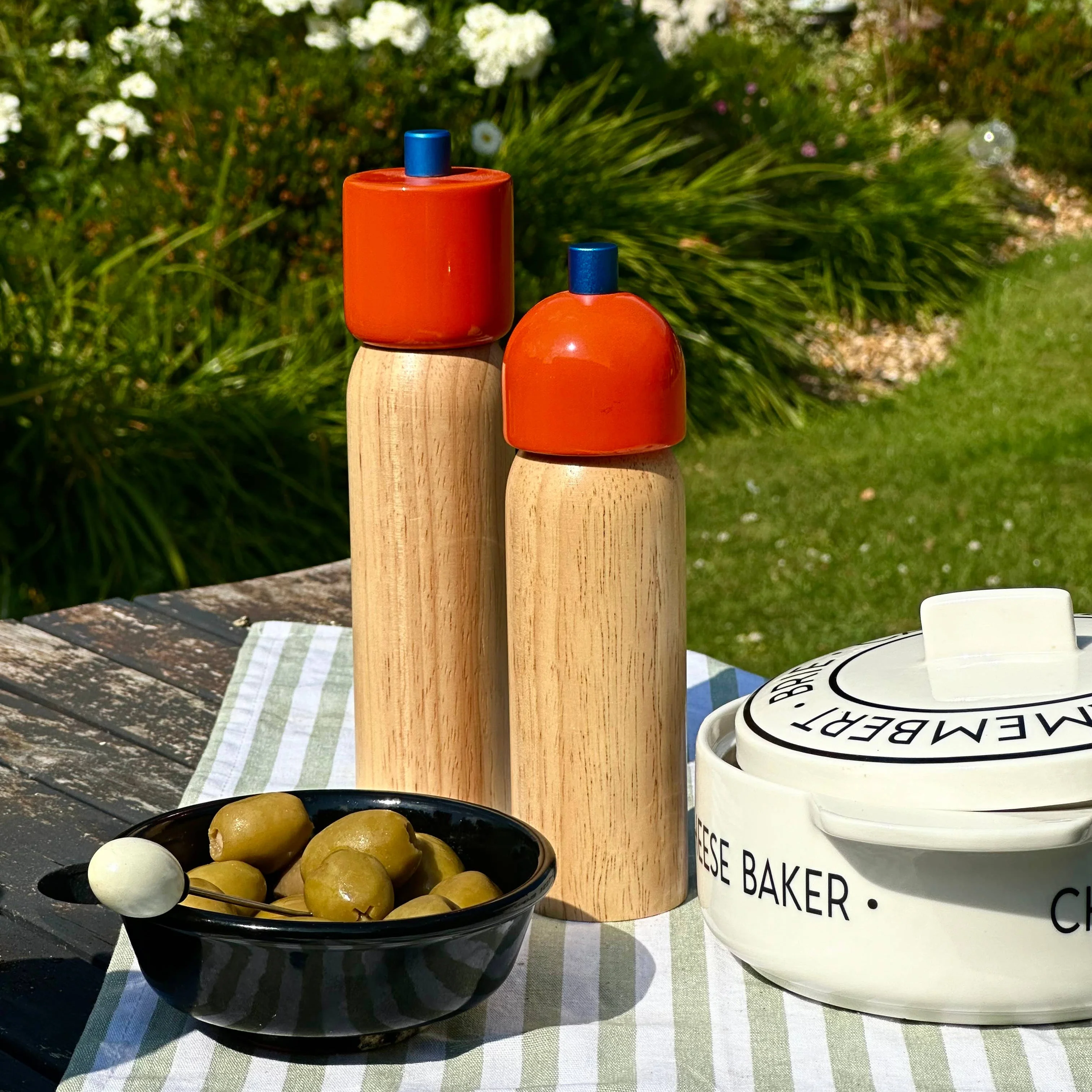 Moulin à sel et poivre Orange-bleu [formats variés] - Image 3