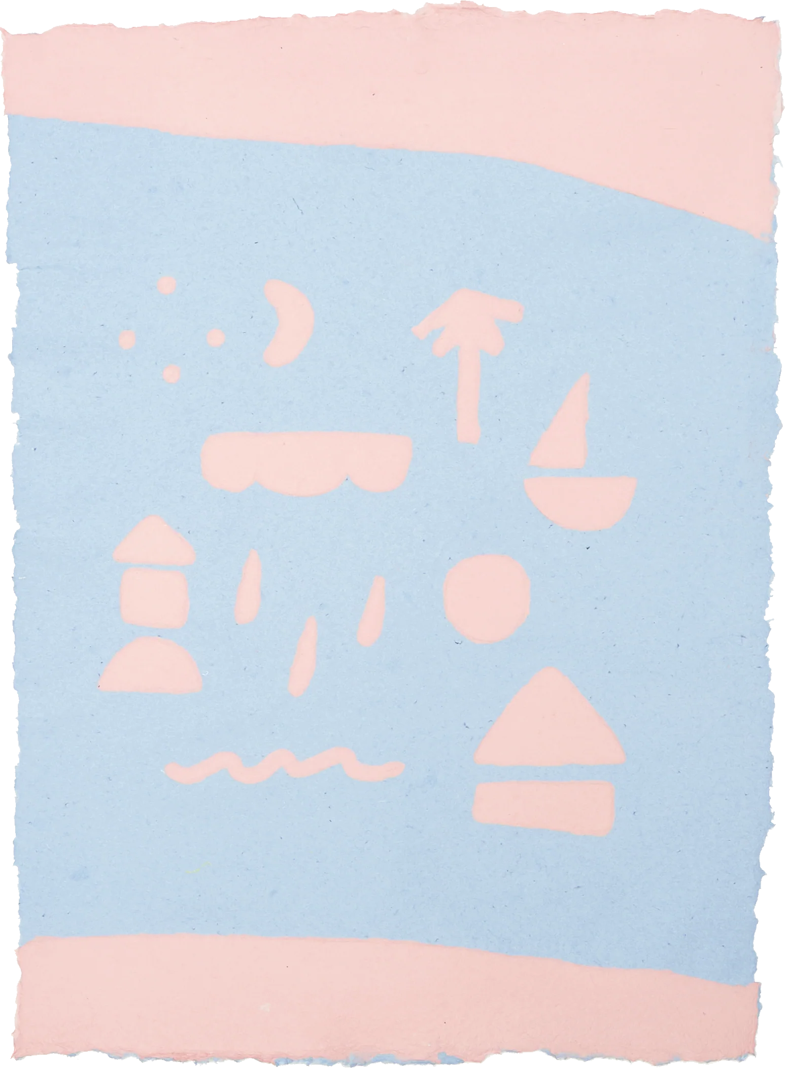 Oeuvre originale 'Village de mer A' - Image 2