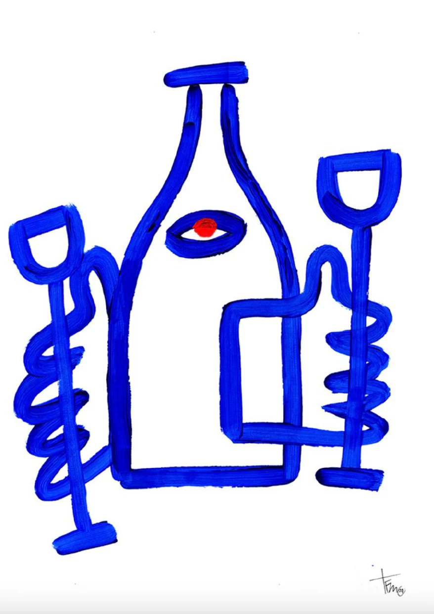 Oeuvre originale 'Vino Vivo N°2' - Image 2