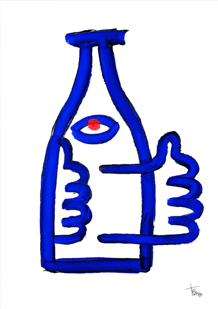 Oeuvre originale 'Vino Vivo N°4' - Image 2