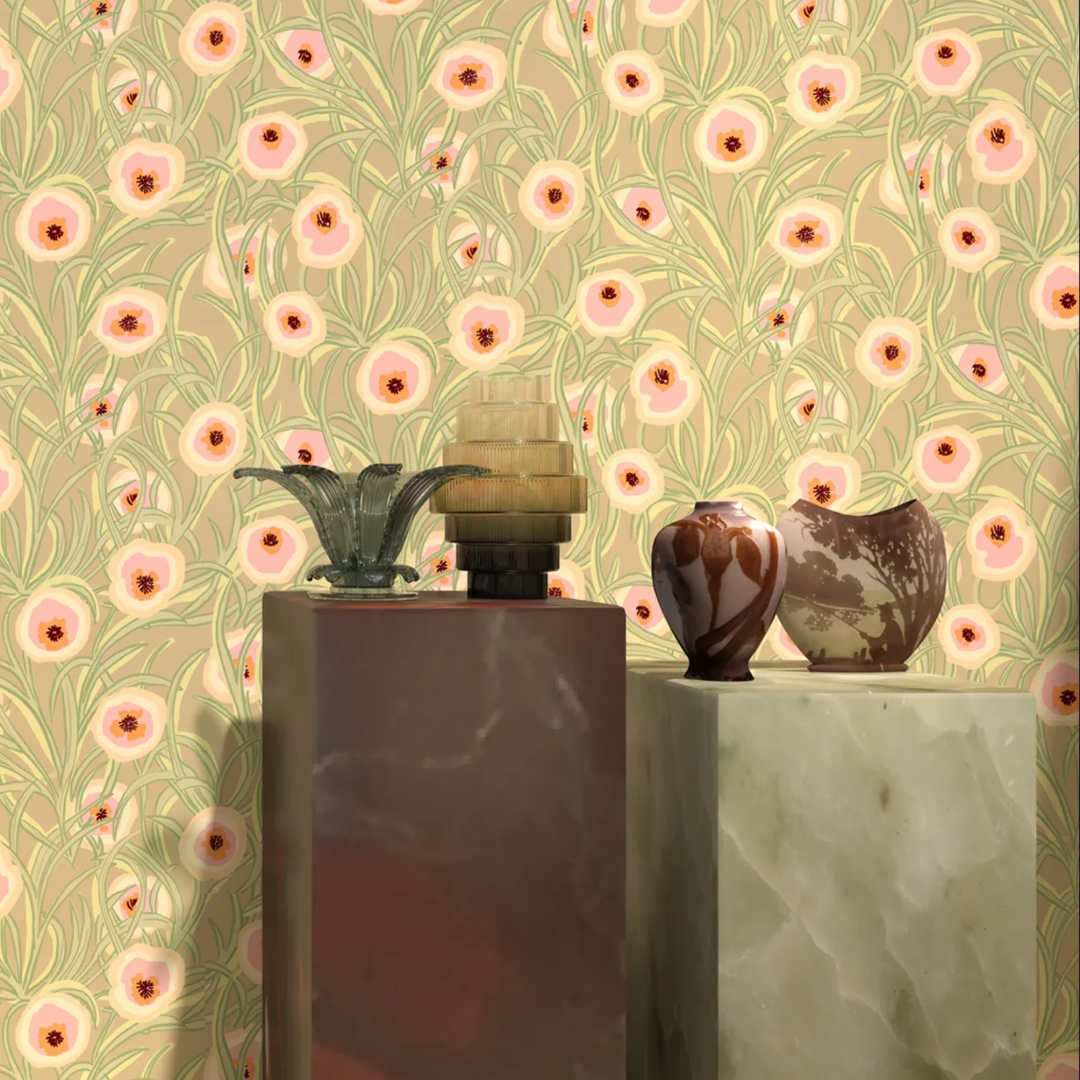 Papier peint Entrelacs argile - Image 2