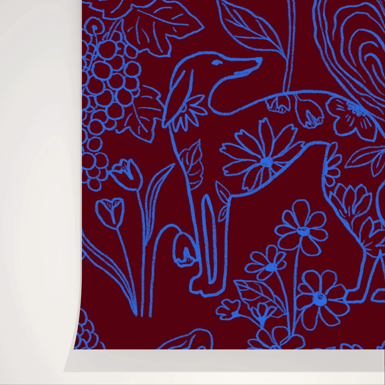 Papier peint Quattrocento velours