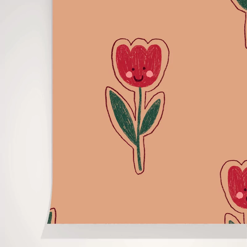 Papier peint Tulipe joyeuse - Image 2