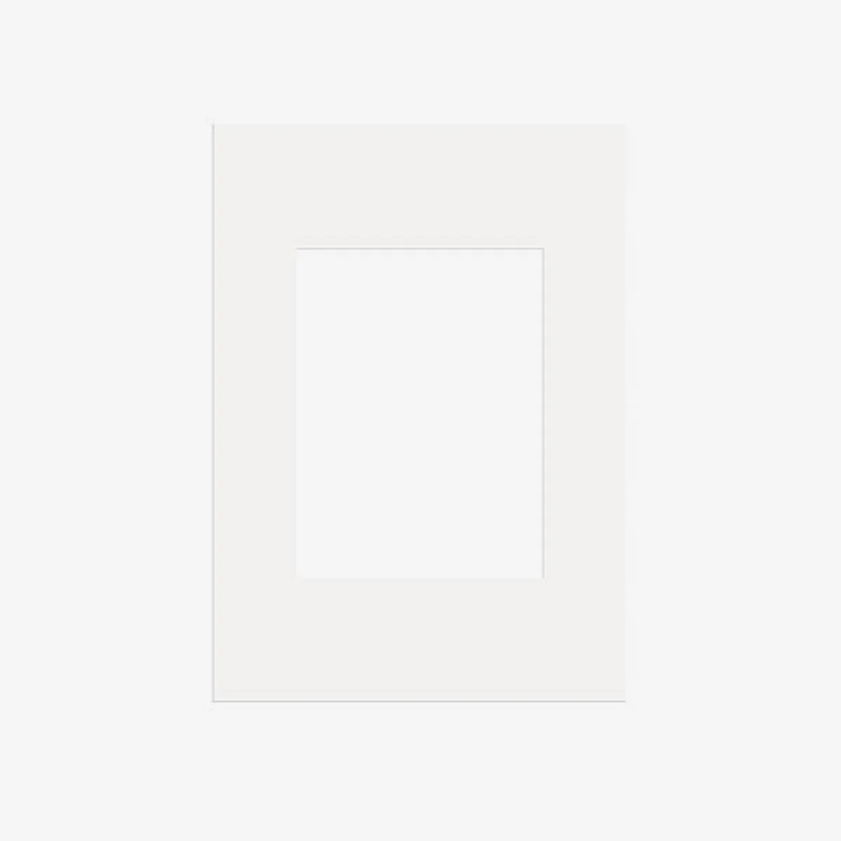 Passe-partout blanc cadre 50x70cm [Ouverture 30x40cm] - Image 2