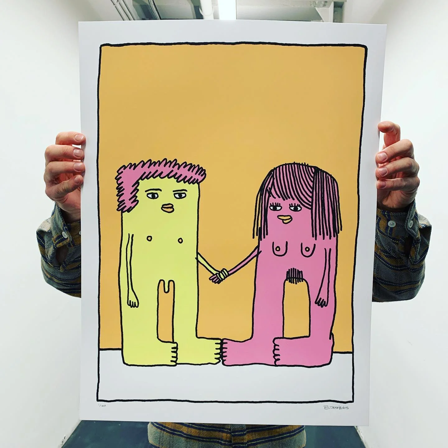 Affiche sérigraphiée 'Pepperonis party'