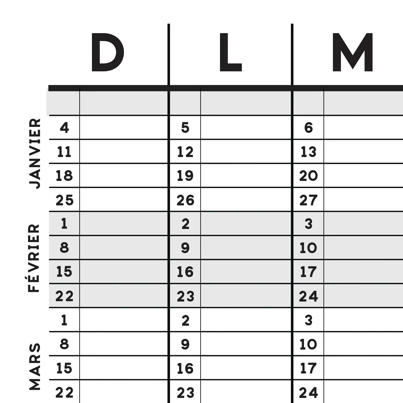 Petit calendrier annuel 2026 [11x17po] - Image 2