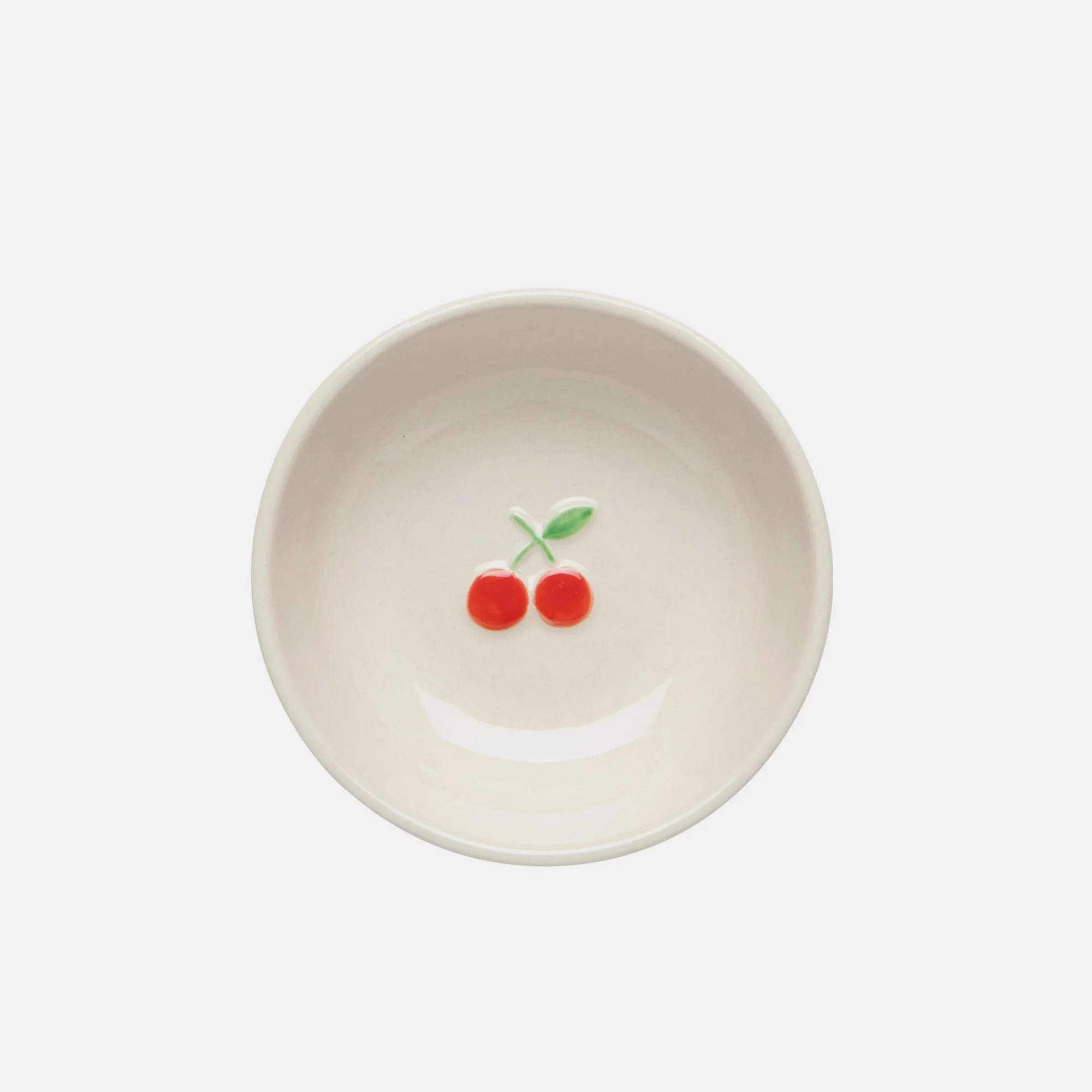 Petite assiette en relief Cerises
