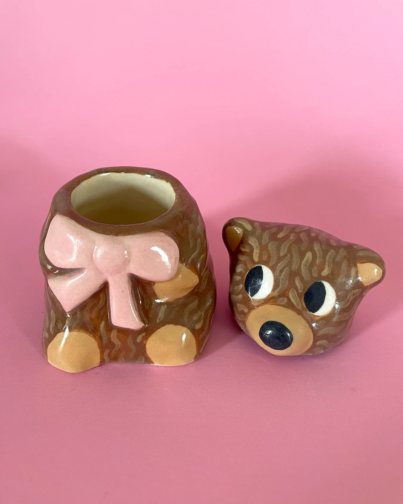 Petite boîte en céramique Ours - Image 2