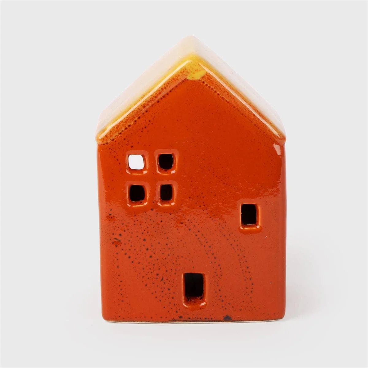 Petite maison rouge en céramique - Image 2