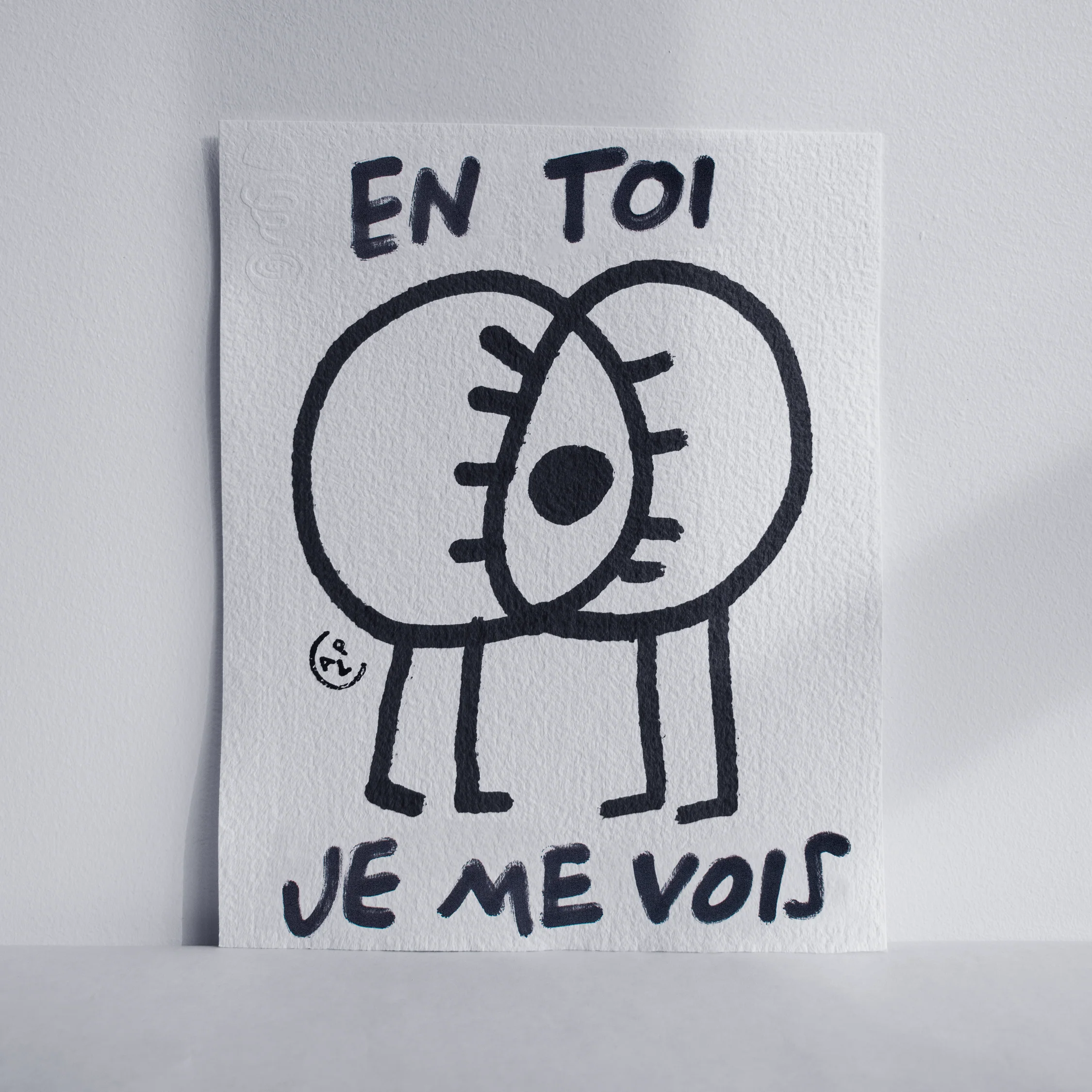 Petite oeuvre Buddy 'En toi je me vois'