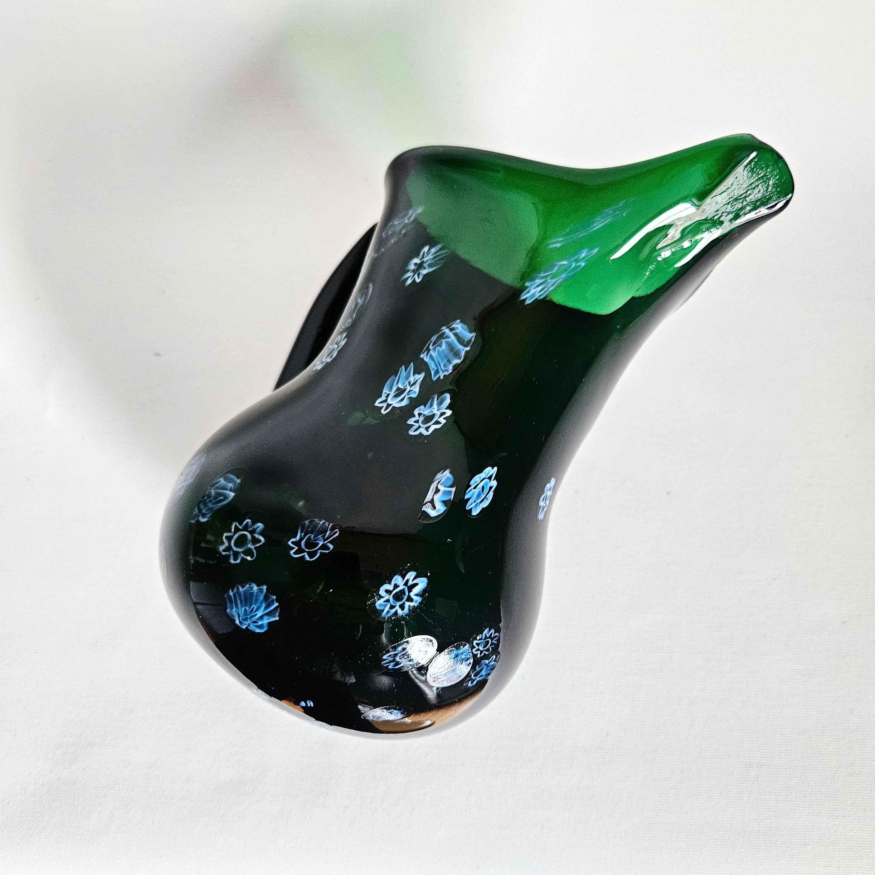 Pichet en verre soufflé vintage millefiori - Image 6