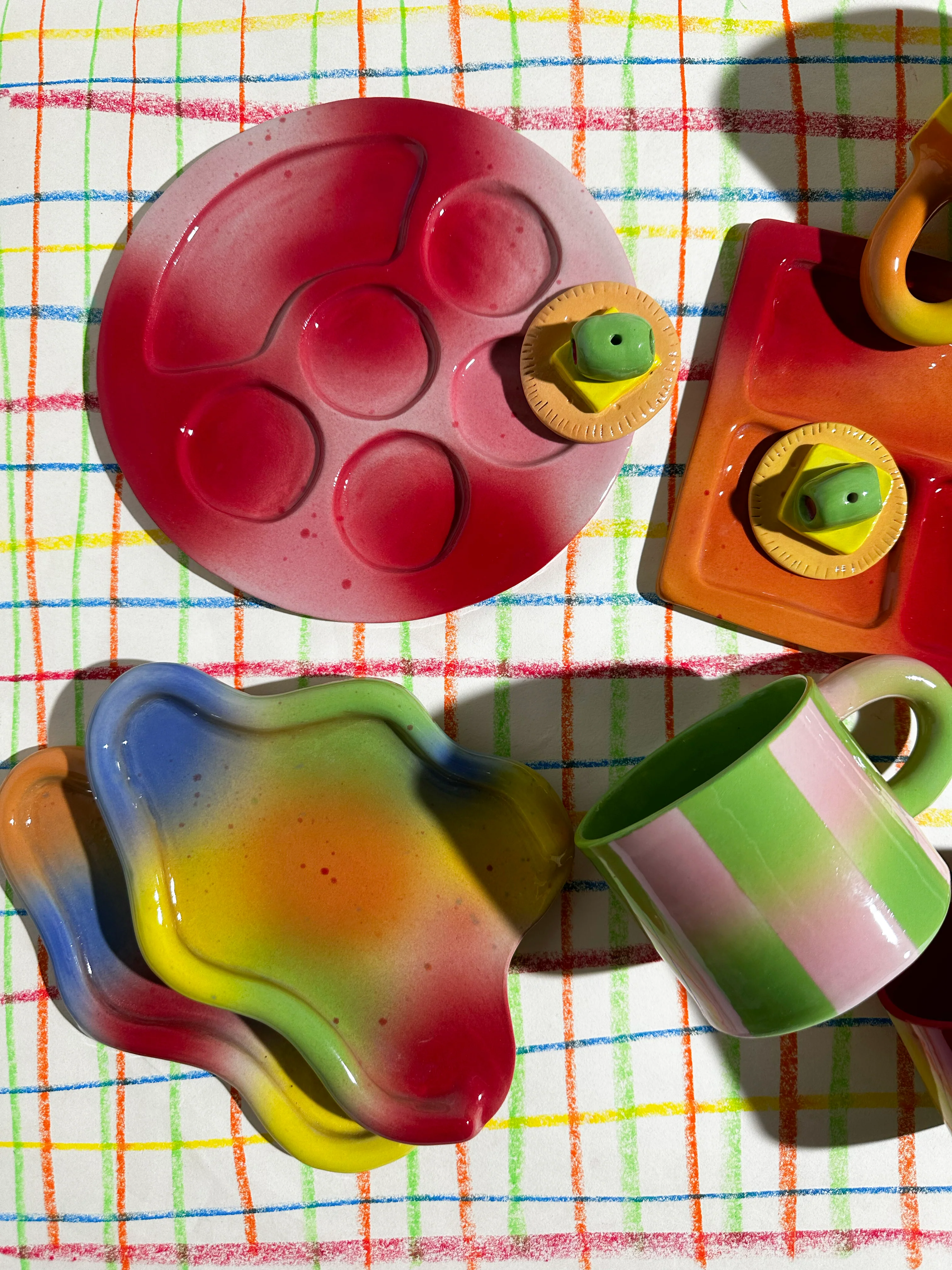 Assiette apéro Airbrush [modèles variés] - Image 3