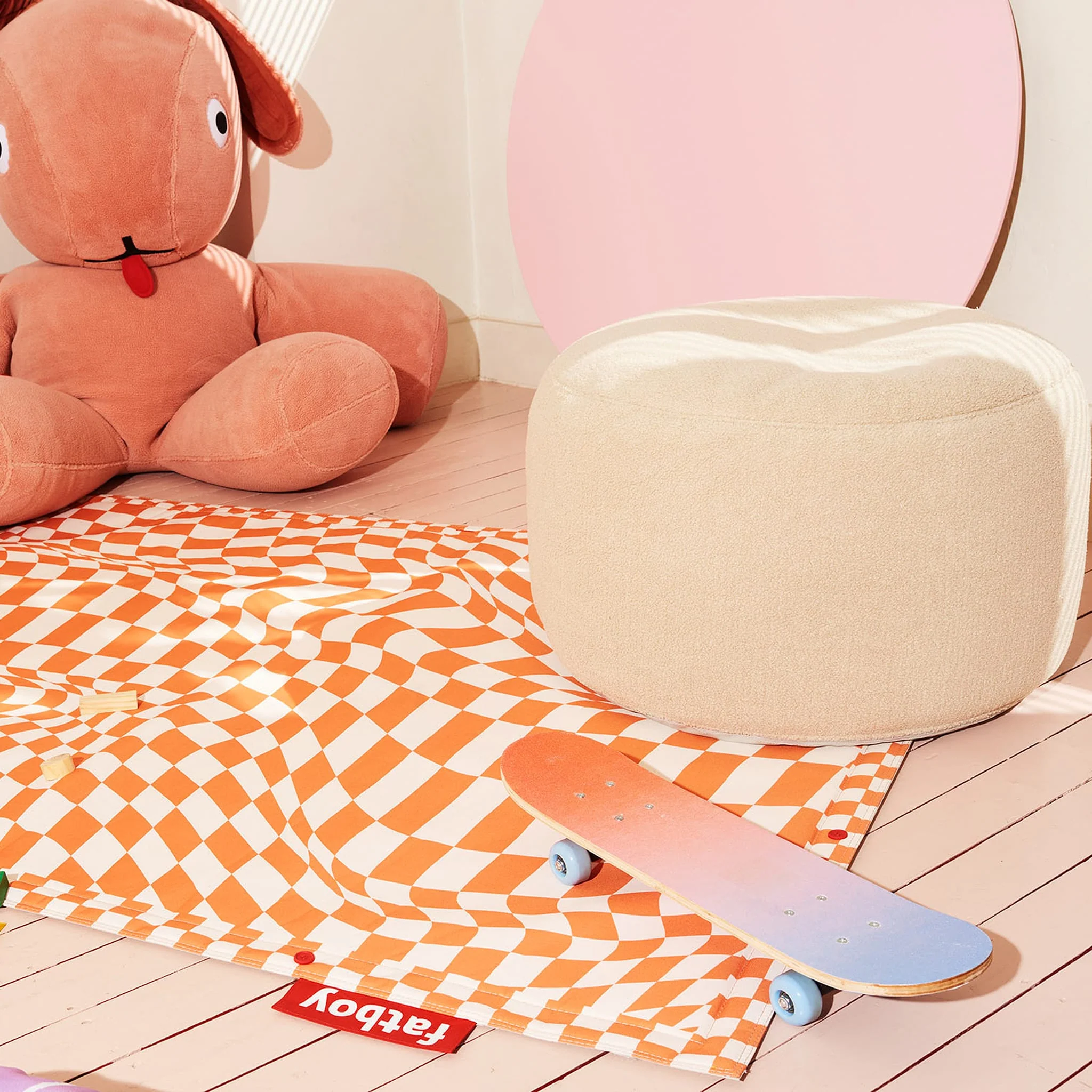 Pouf ottoman Sherpa  [couleurs variées] - Image 2