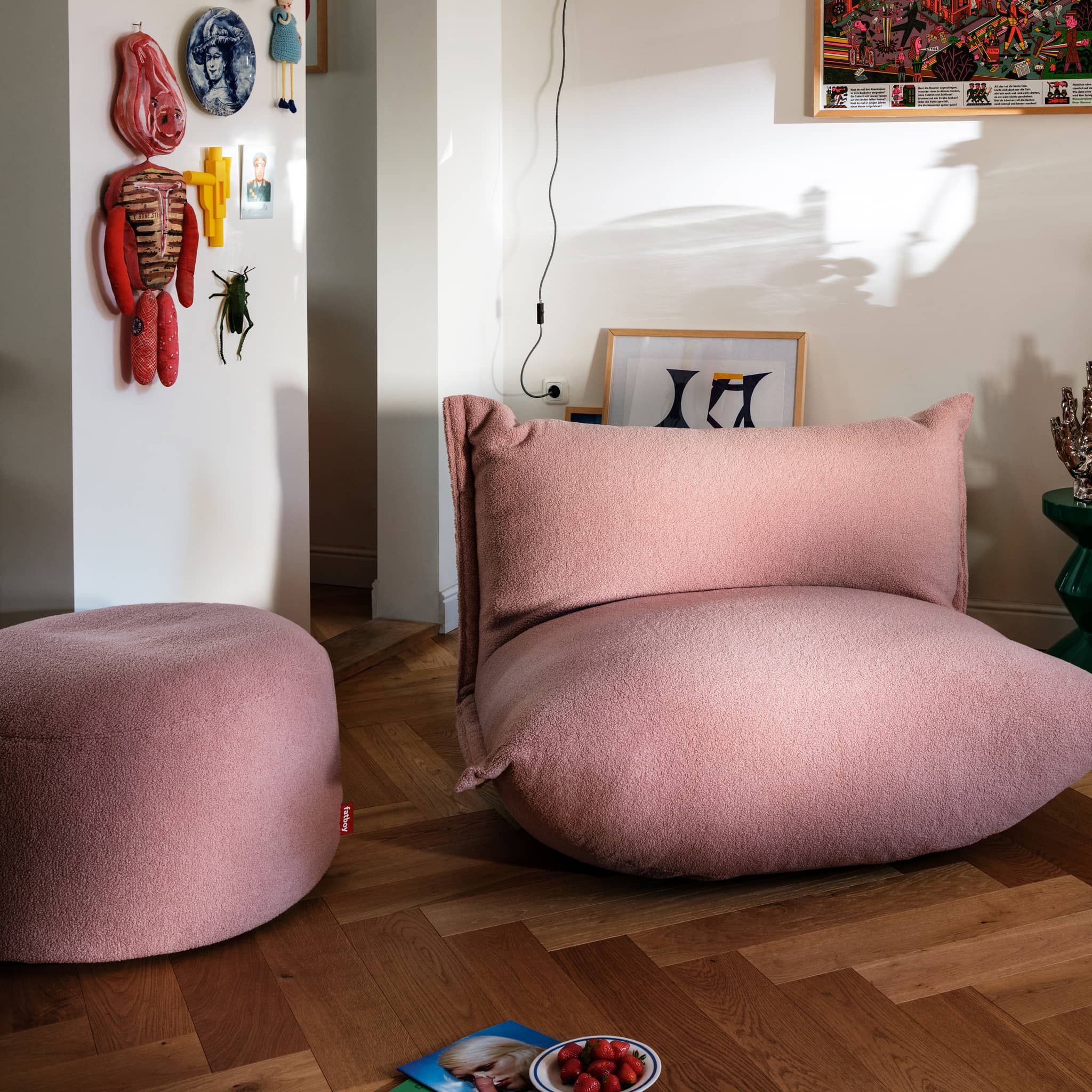 Pouf ottoman Sherpa  [couleurs variées] - Image 3