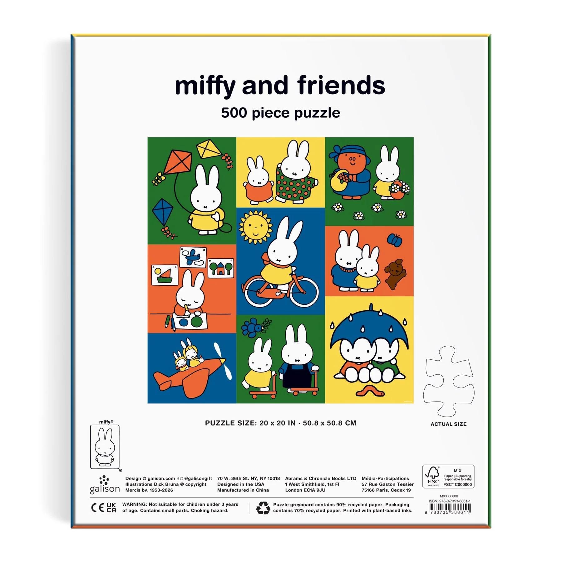 Puzzle 'Miffy and friends' - 500 morceaux - Image 3