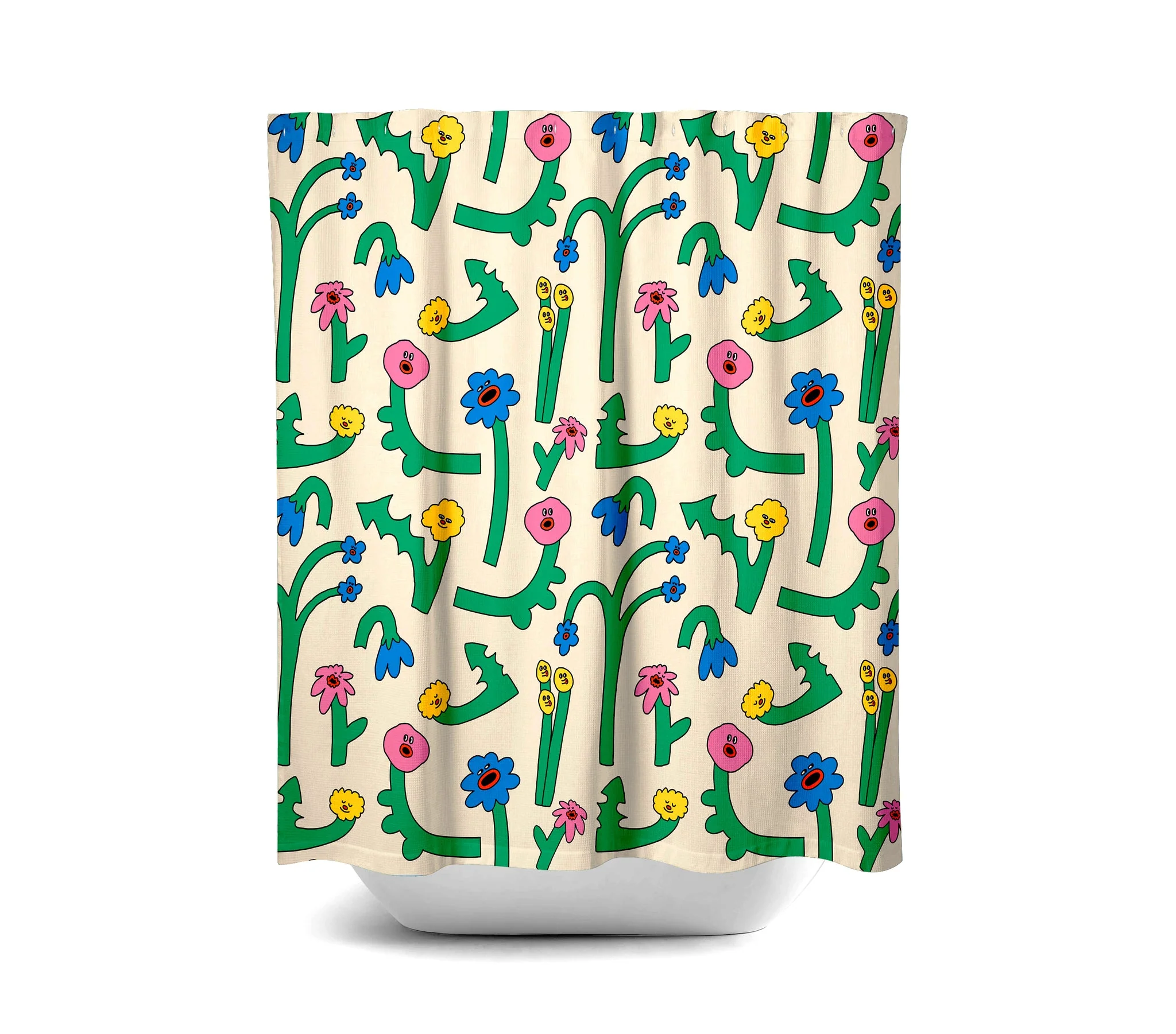 Rideau de douche Singing flowers - Image 2