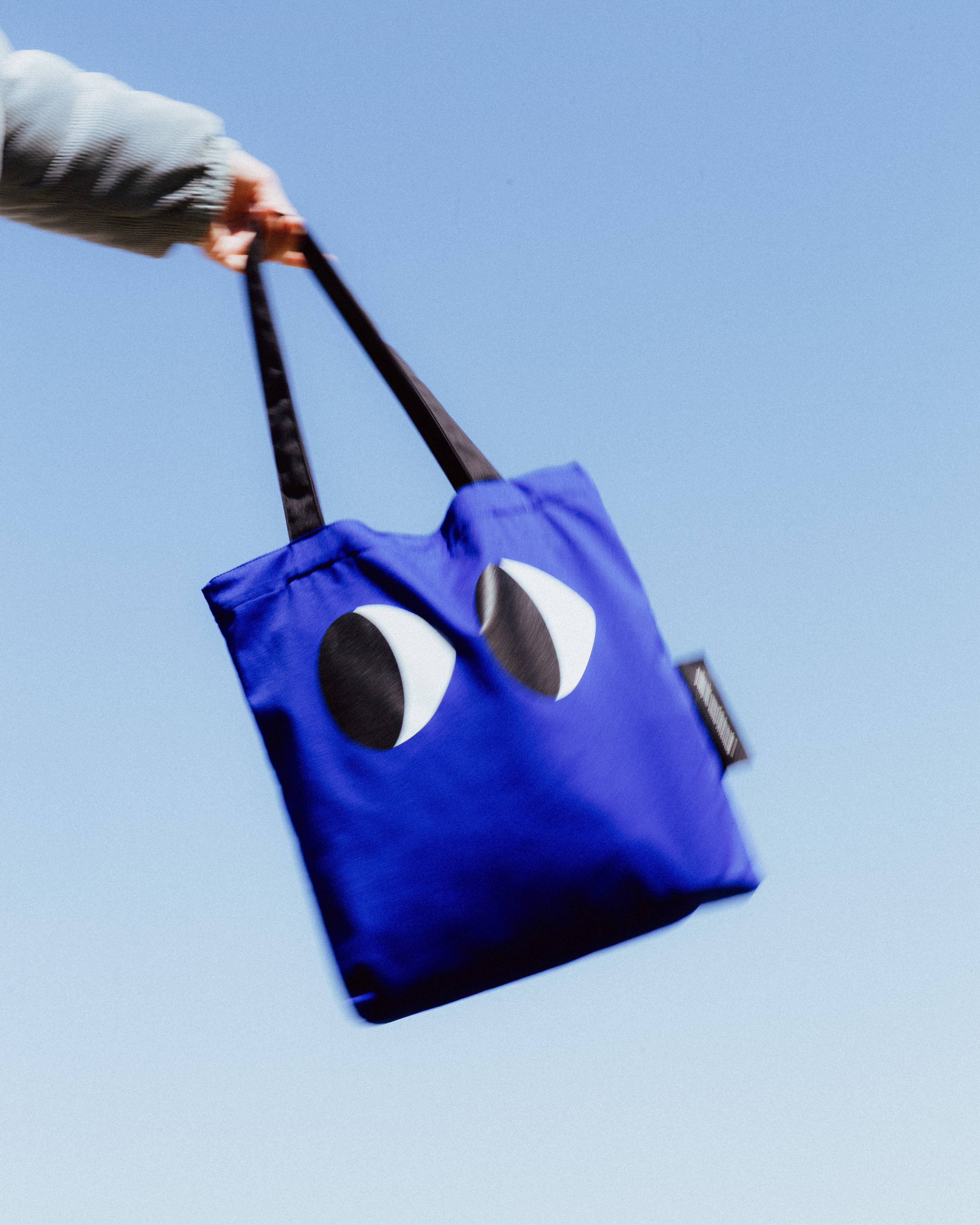 Sac fourre-tout Eyes bleu - Image 3