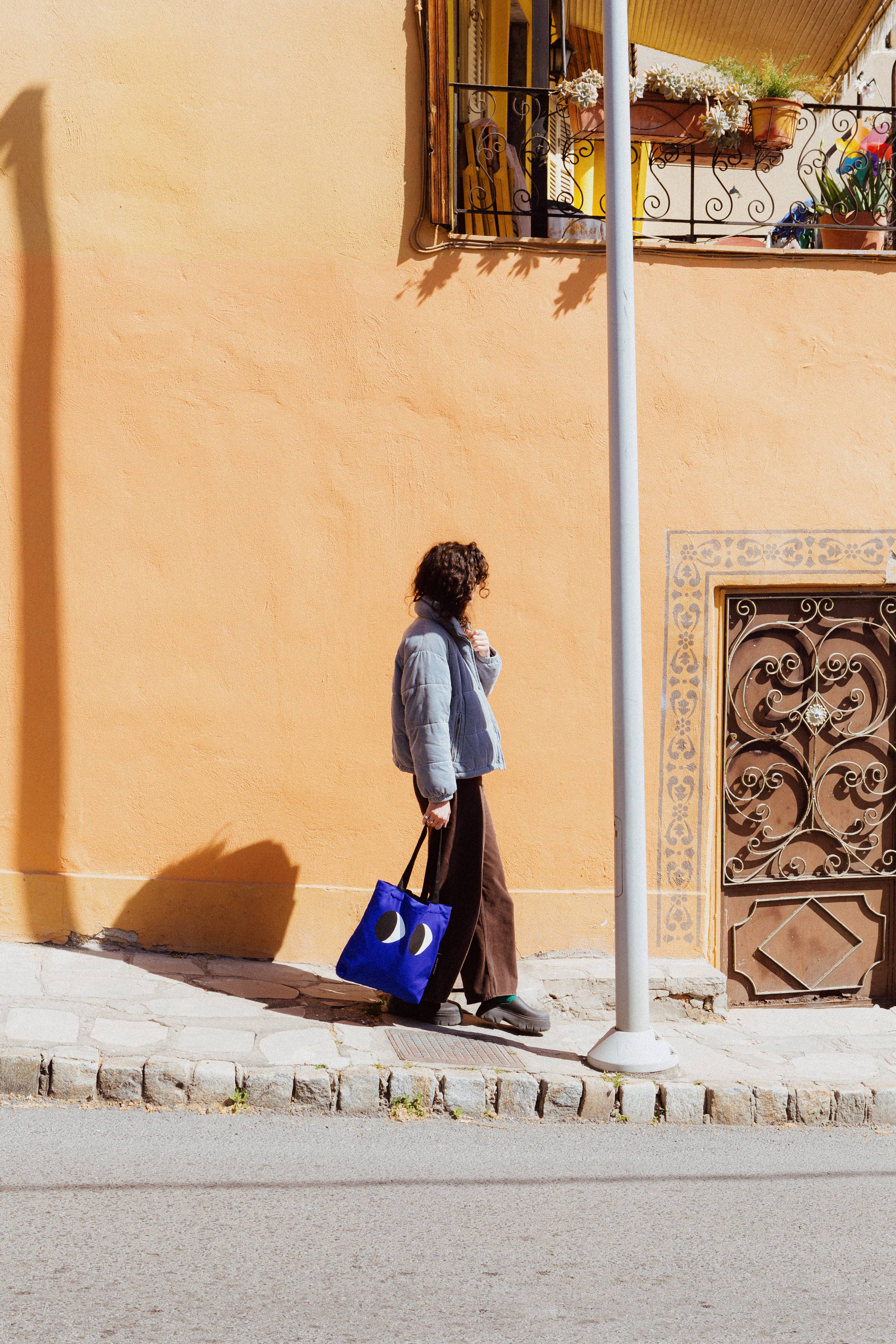 Sac fourre-tout Eyes bleu - Image 5
