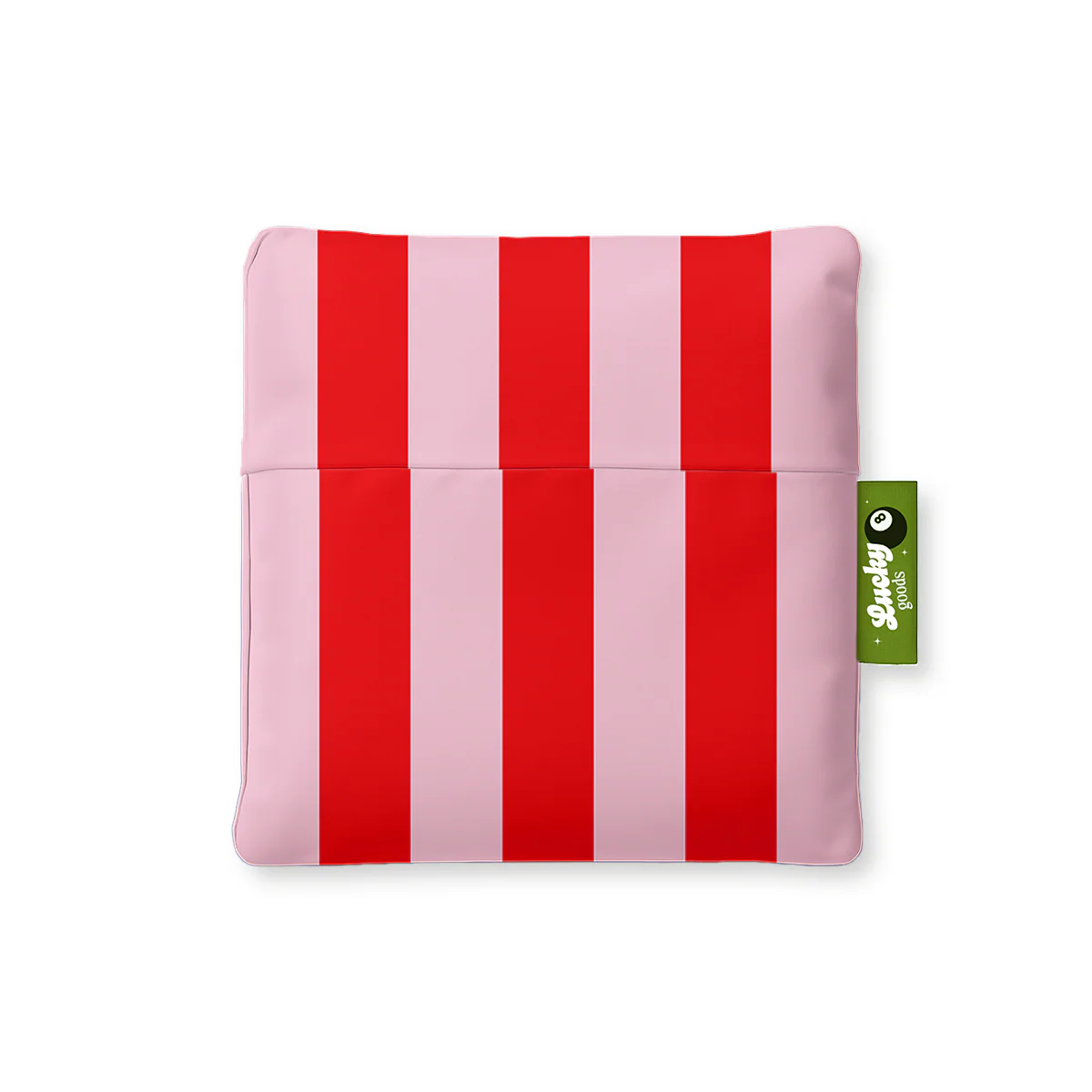 Sac réutilisable rayures Rose & Rouge - Image 3